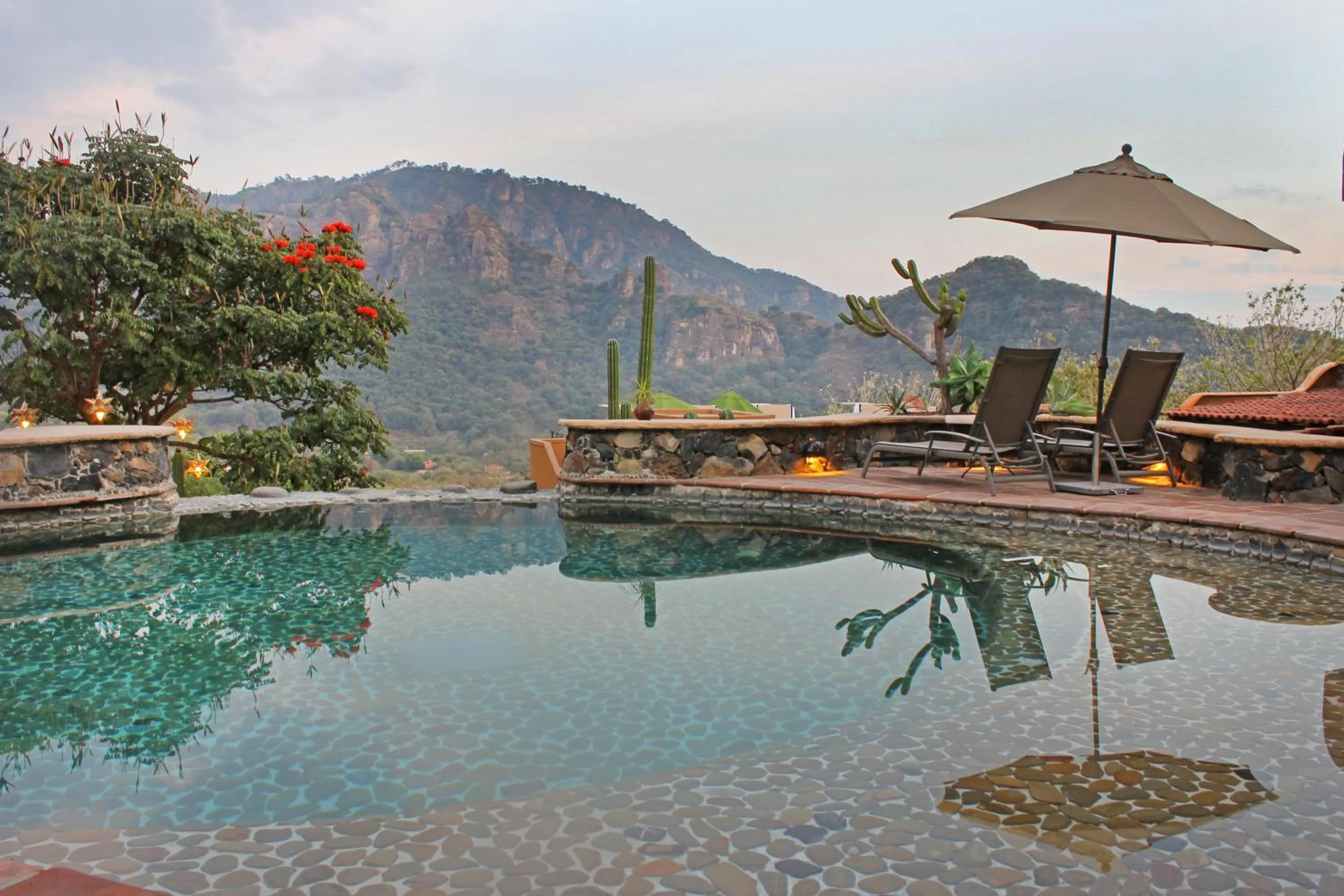 Swimming pool in Hostal de la Luz - Spa Holistic Resort
