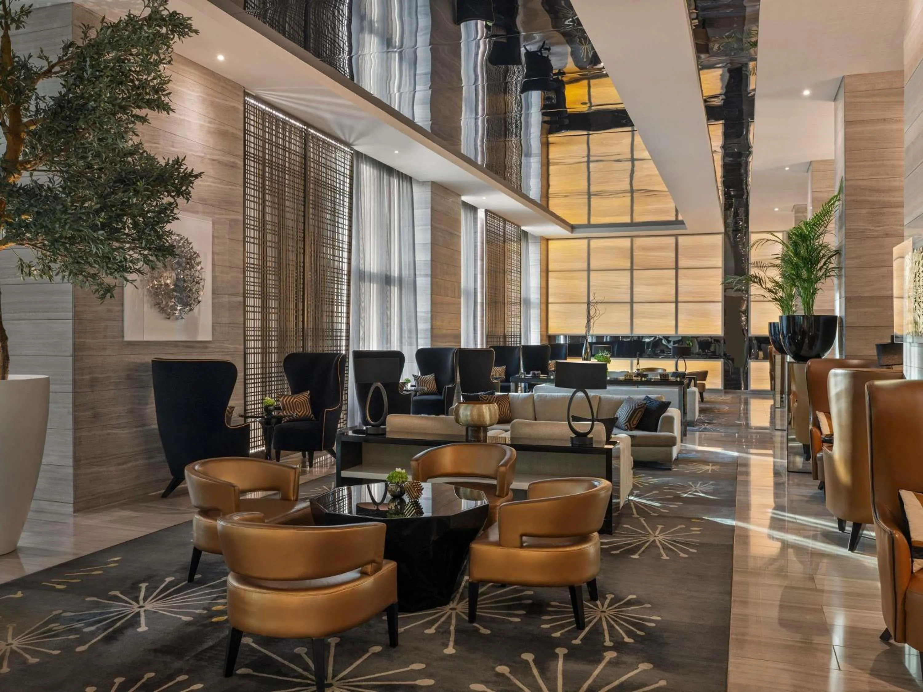 Lounge or bar in Fairmont Riyadh