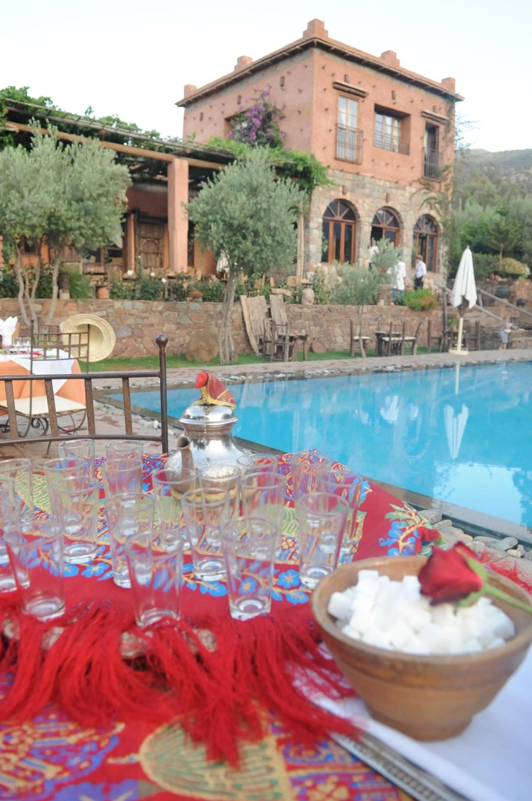 Swimming pool in Auberge Chez Momo II