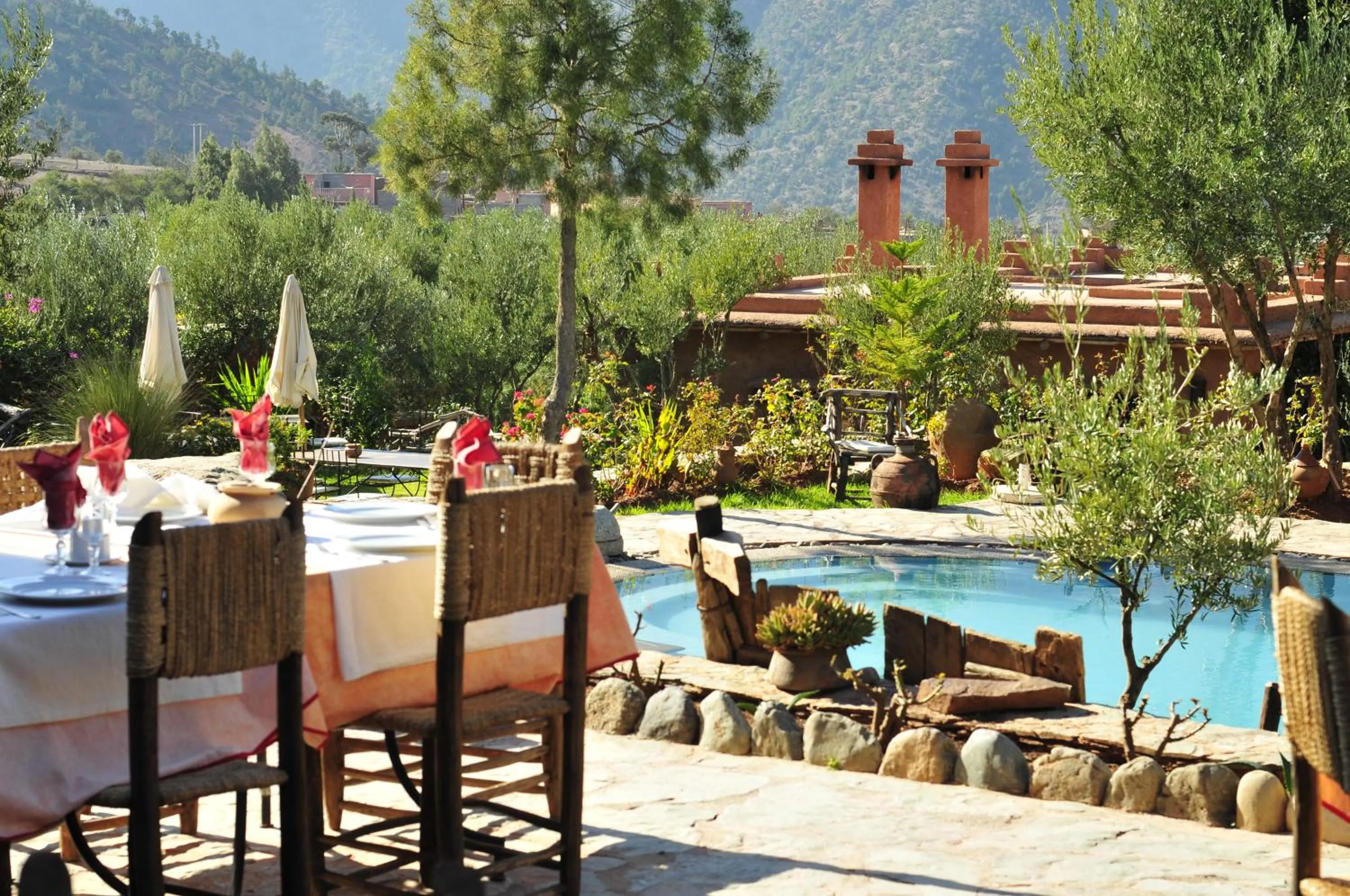 Garden in Auberge Chez Momo II