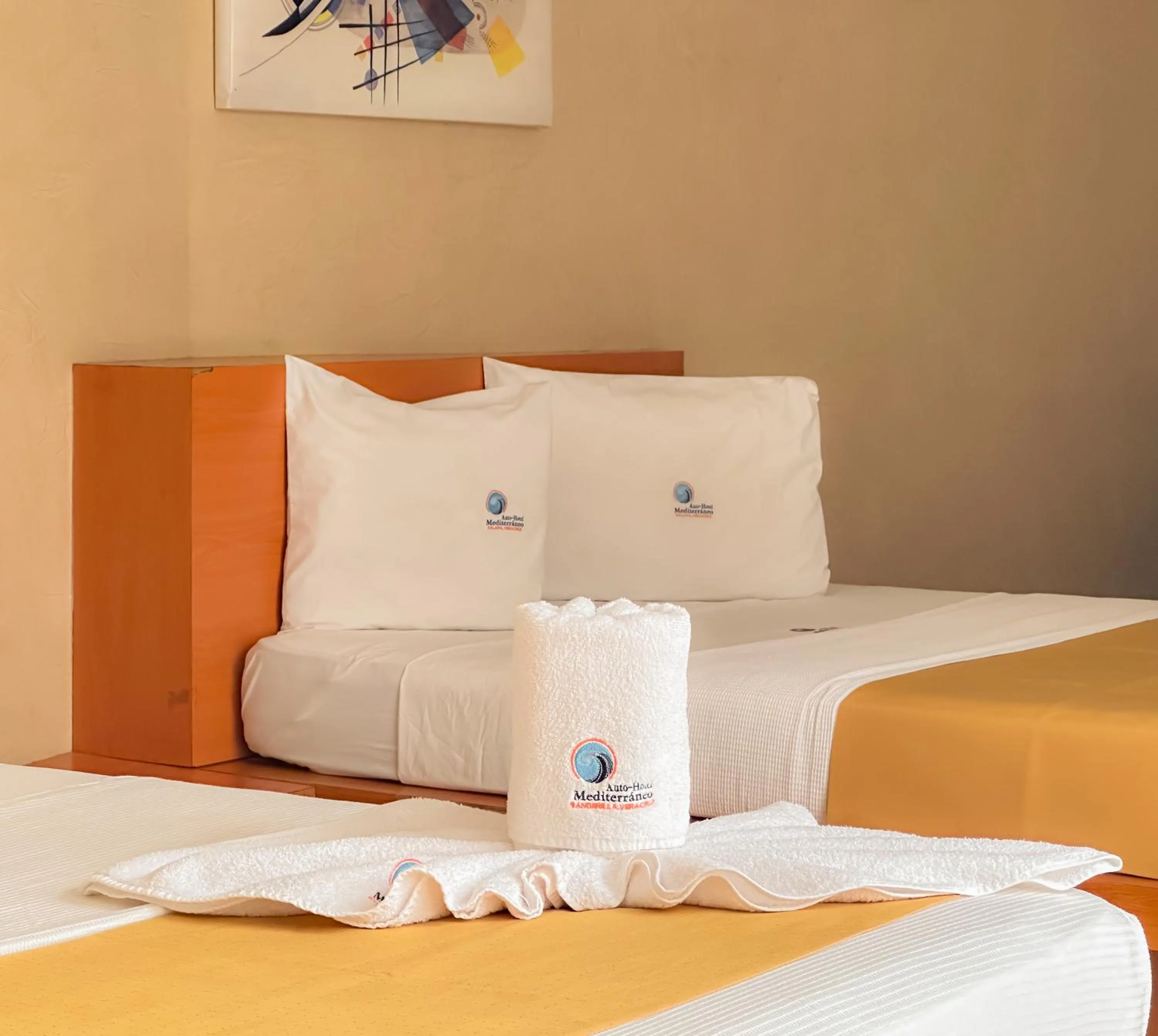 Bed in Auto Hotel Mediterráneo