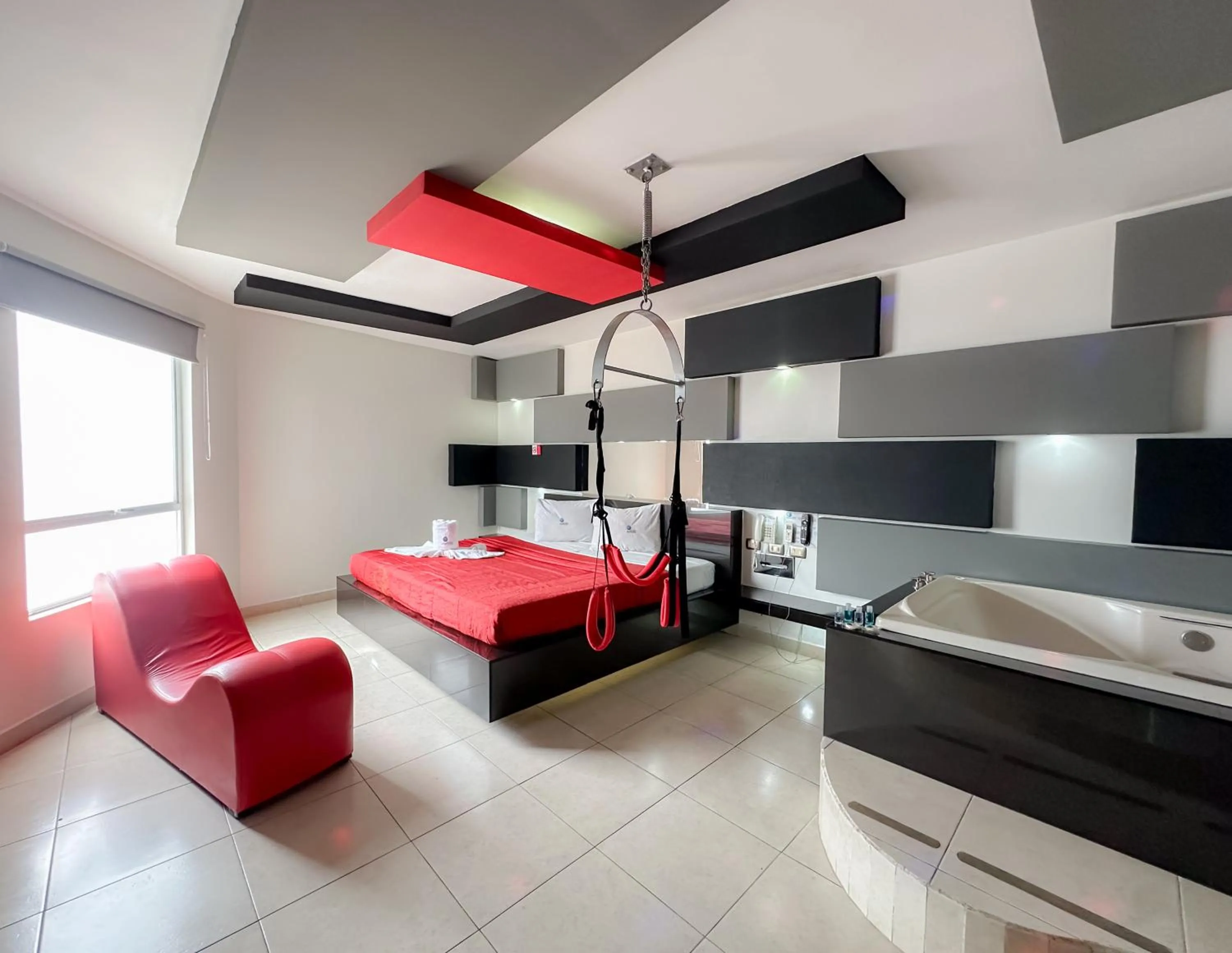 Bed in Auto Hotel Mediterráneo