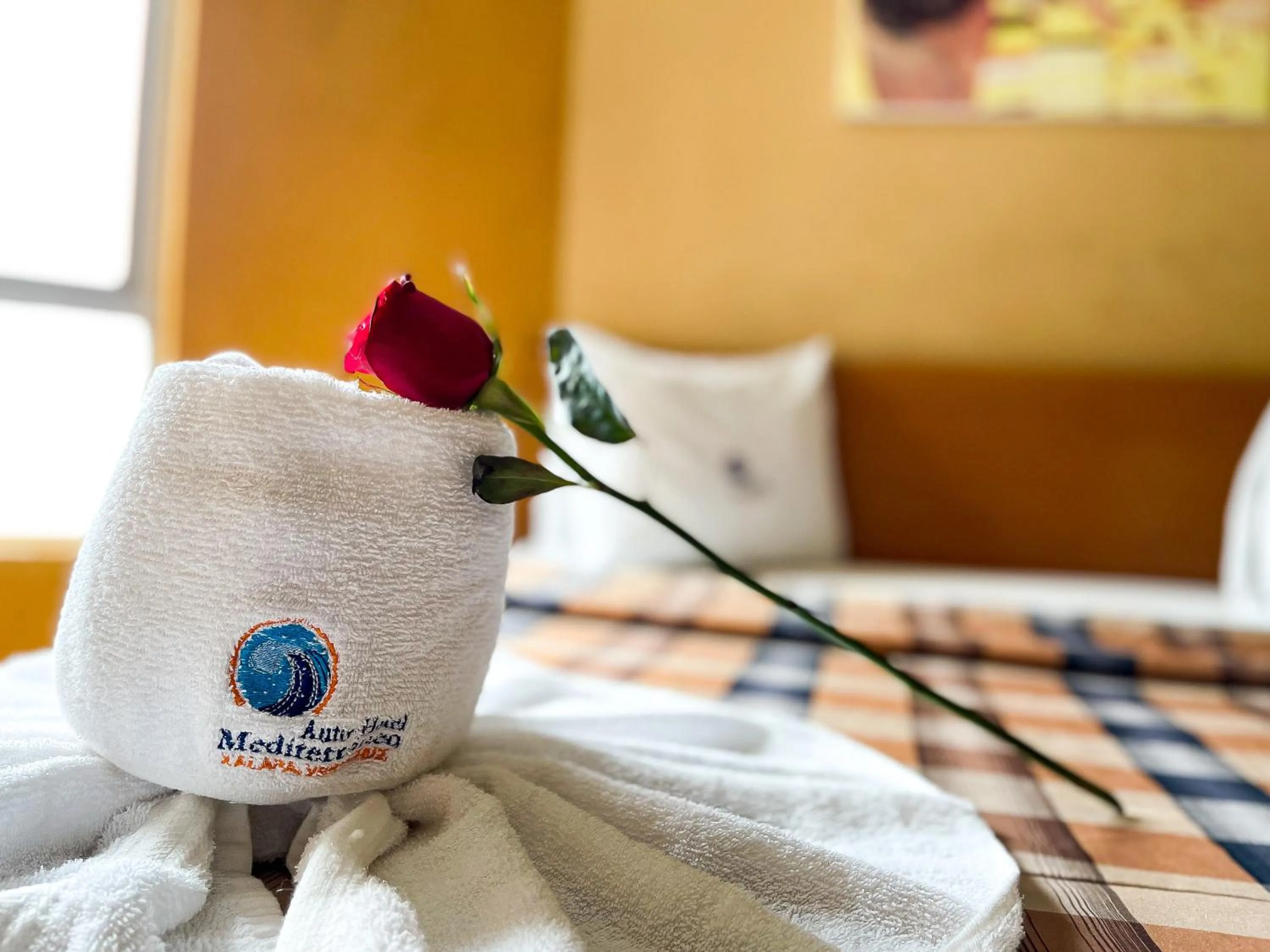 Bed in Auto Hotel Mediterráneo