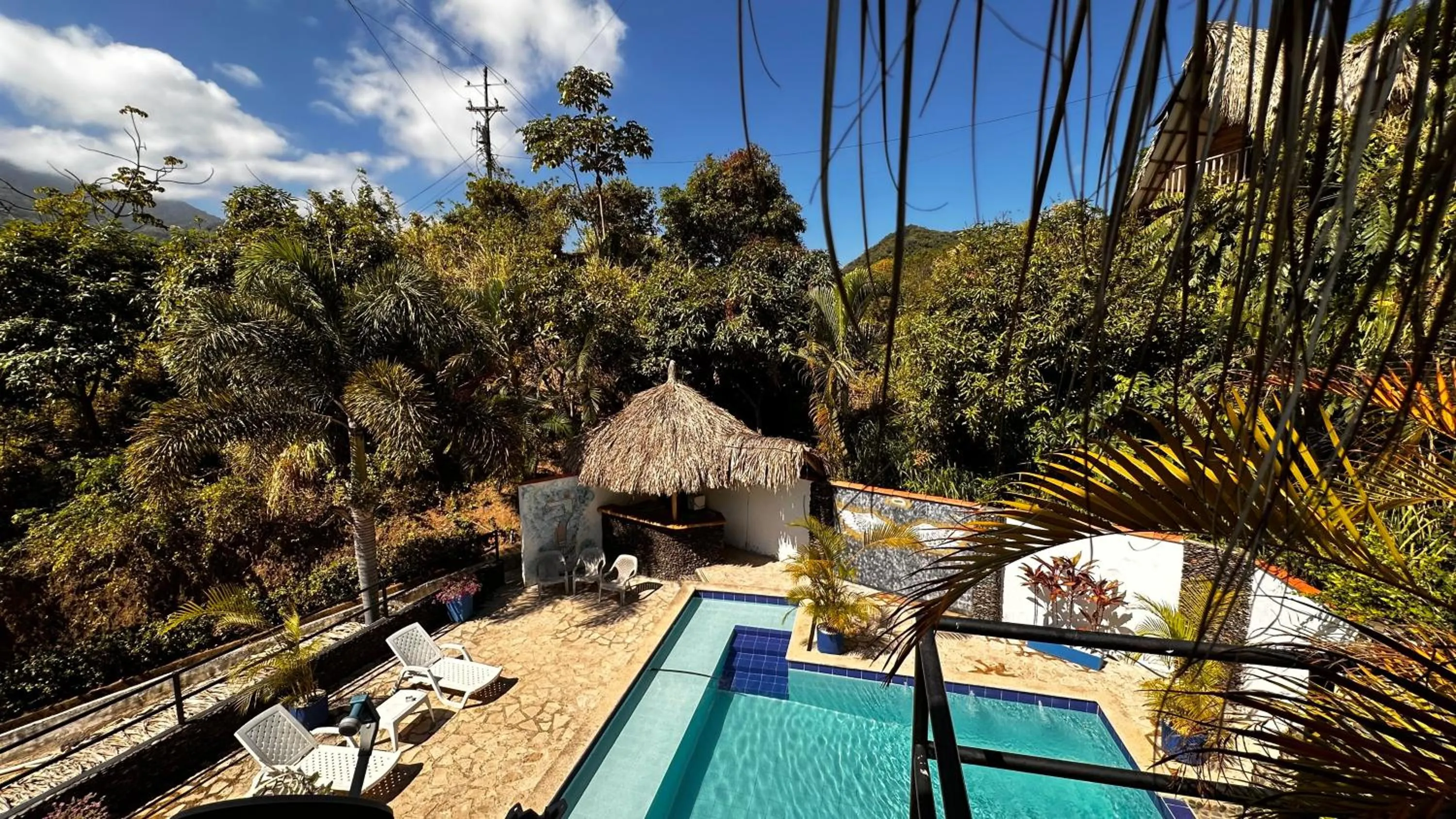 Swimming pool in Tayrona Angel Lodge