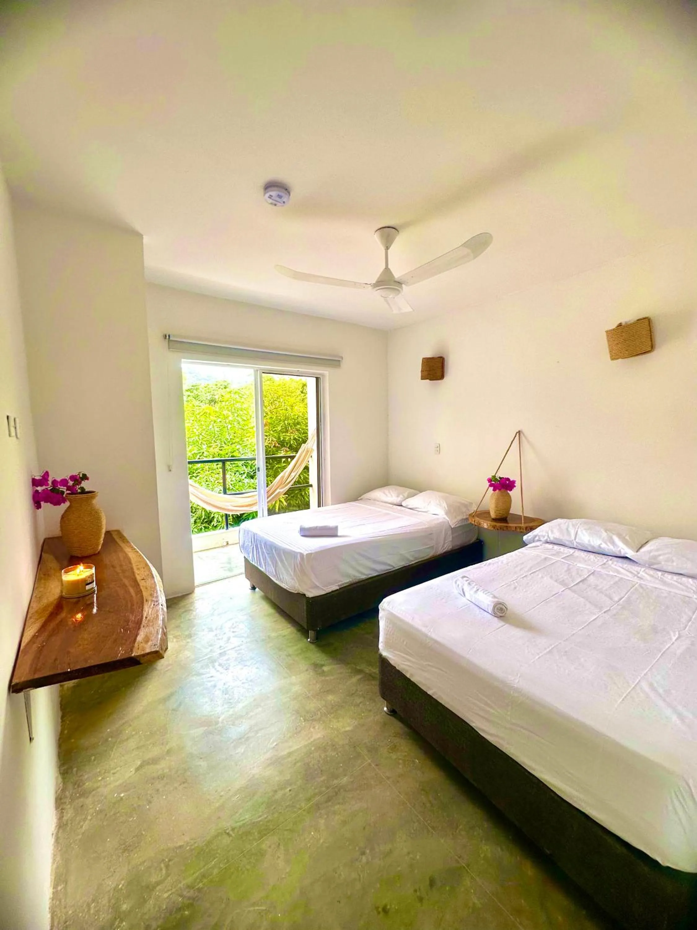 Bed in Tayrona Angel Lodge