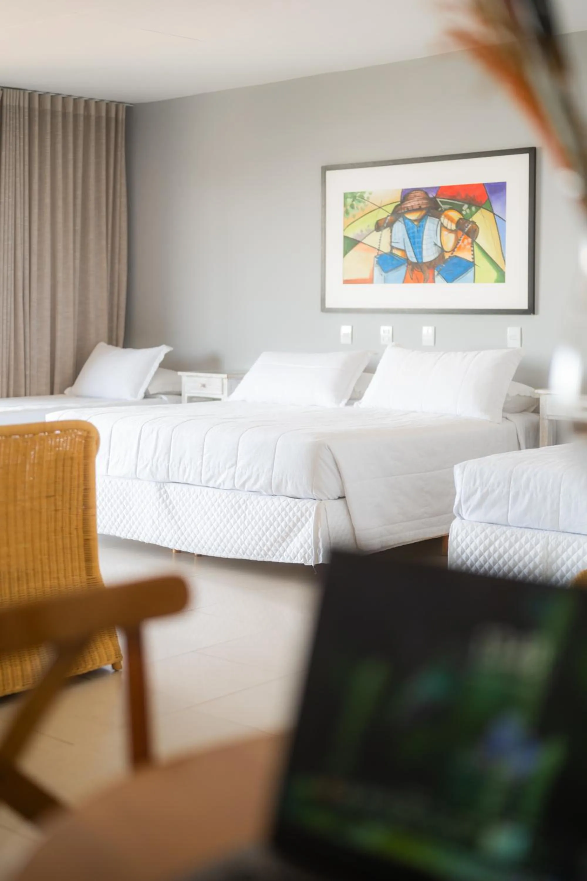 Bed in Pousada Pedra da Ilha