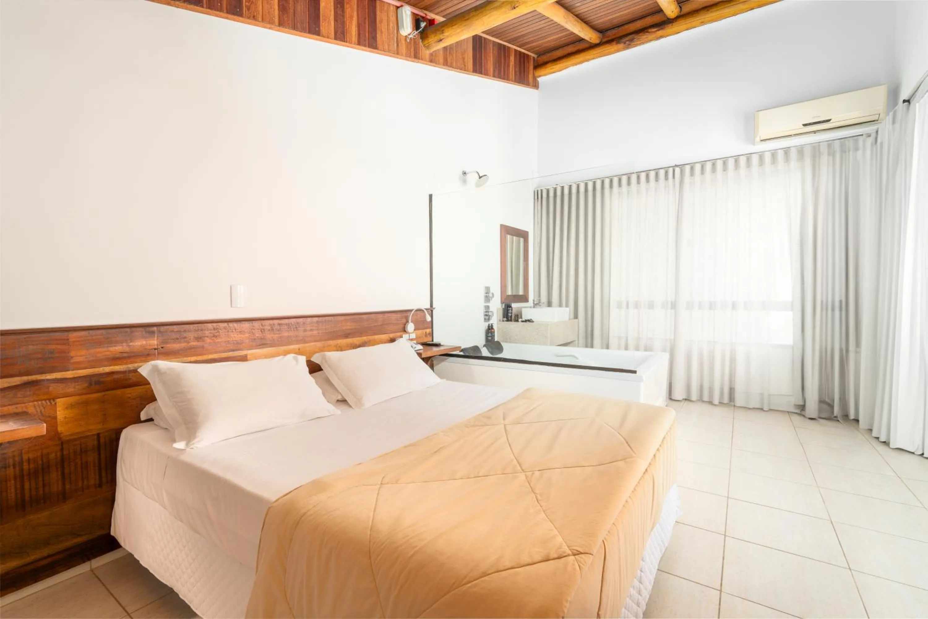 Bed in Pousada Pedra da Ilha