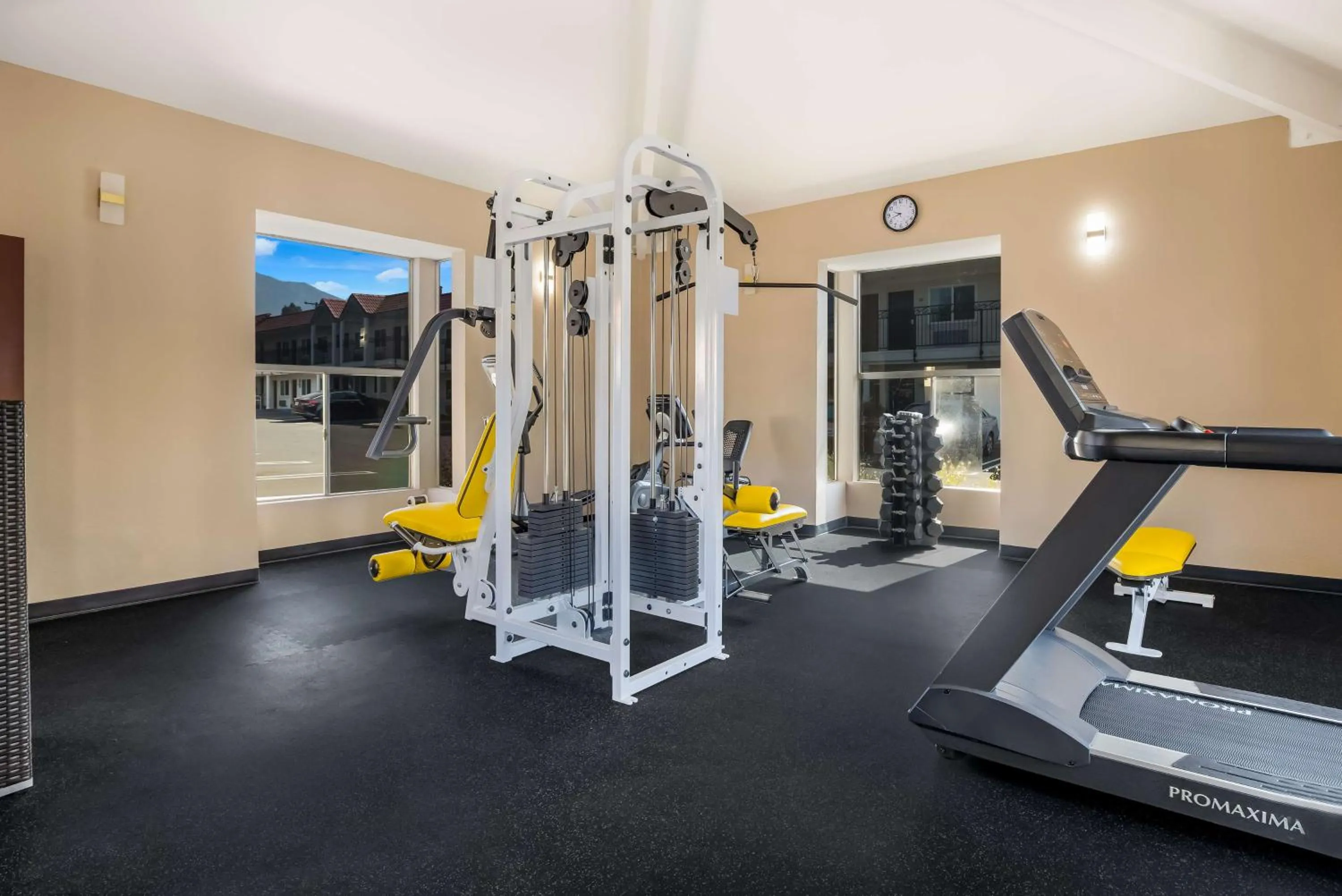 Fitness centre/facilities in SureStay Plus Hotel by Best Western Upland - Ontario North