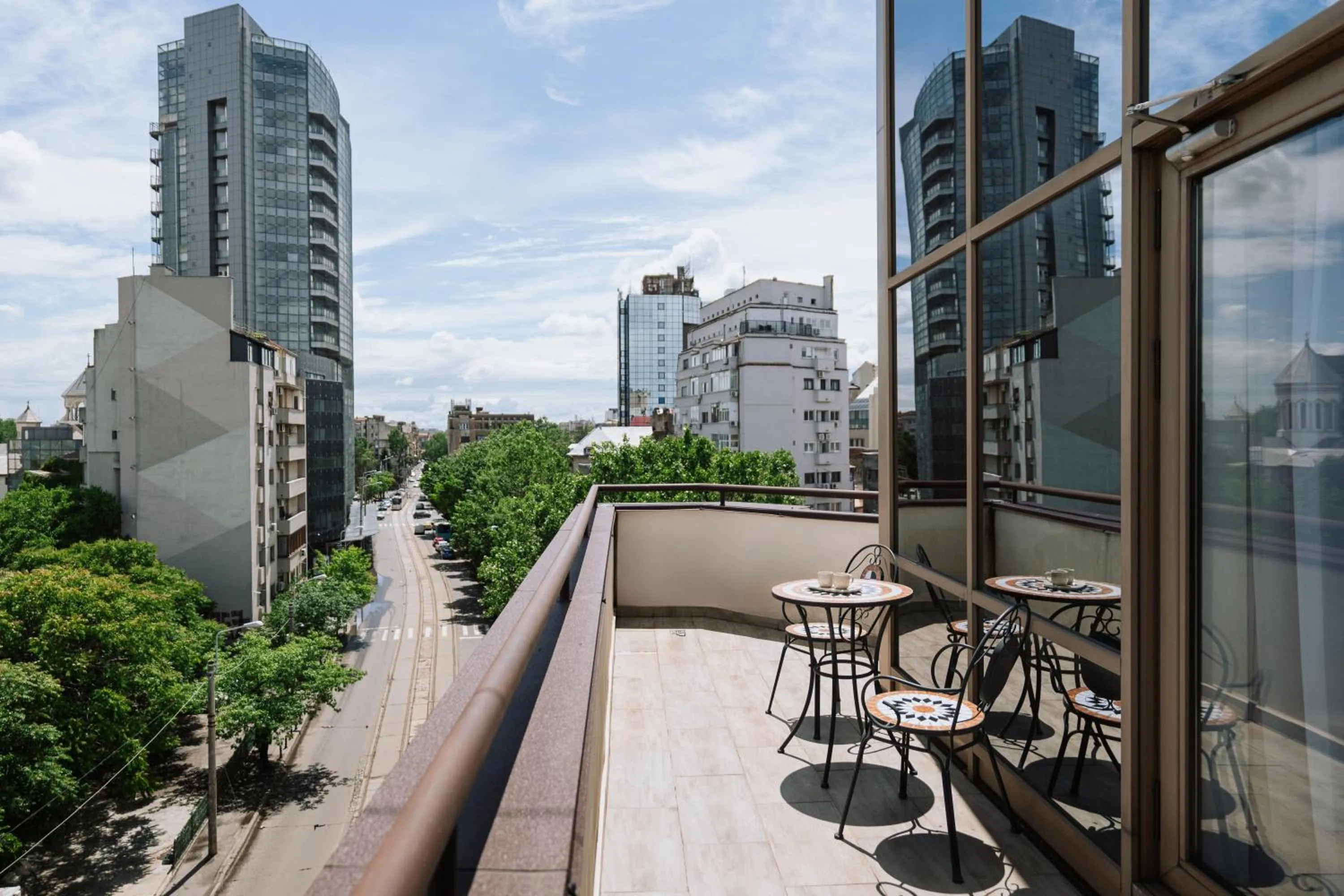 Balcony/Terrace in Hotel Duke Armeneasca City Center