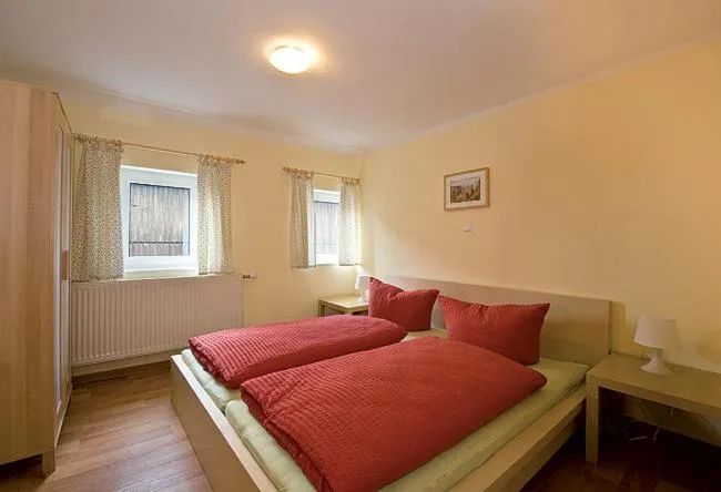 Photo of the whole room, Bed in Bergoase Panorama-Apartments