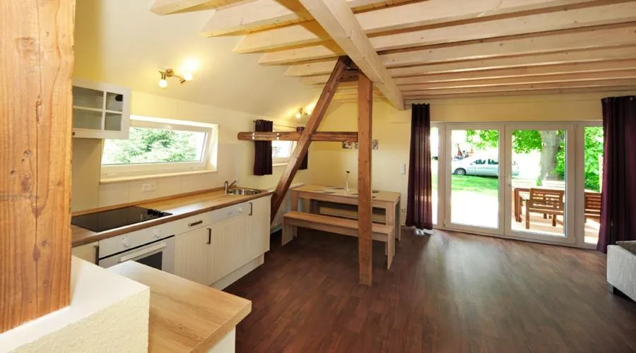 Kitchen or kitchenette in Bergoase Panorama-Apartments