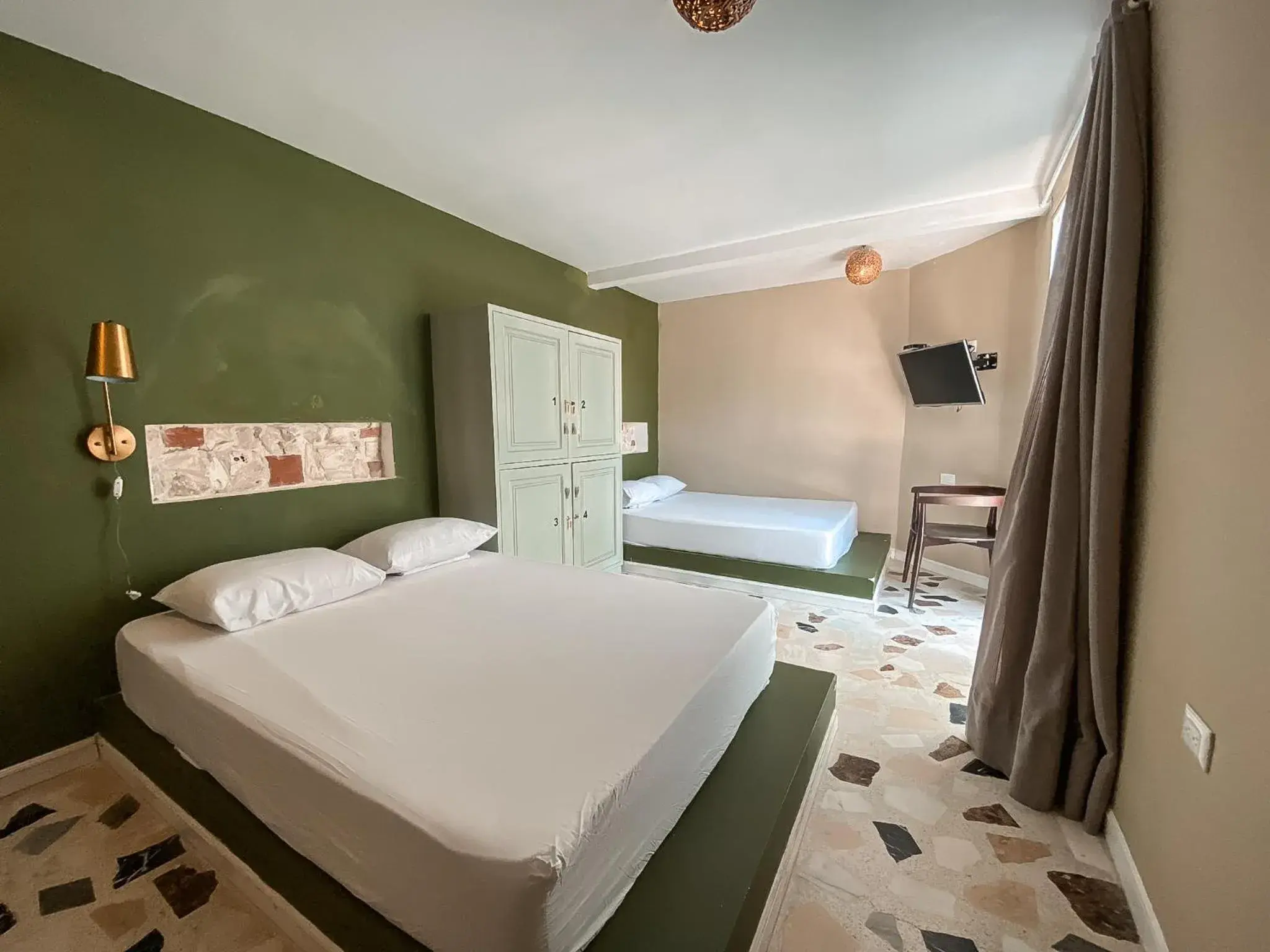 Twin Room in Peregrinos Hostel Cartagena de Indias Twin Room in Peregrinos Hostel Cartagena de Indias