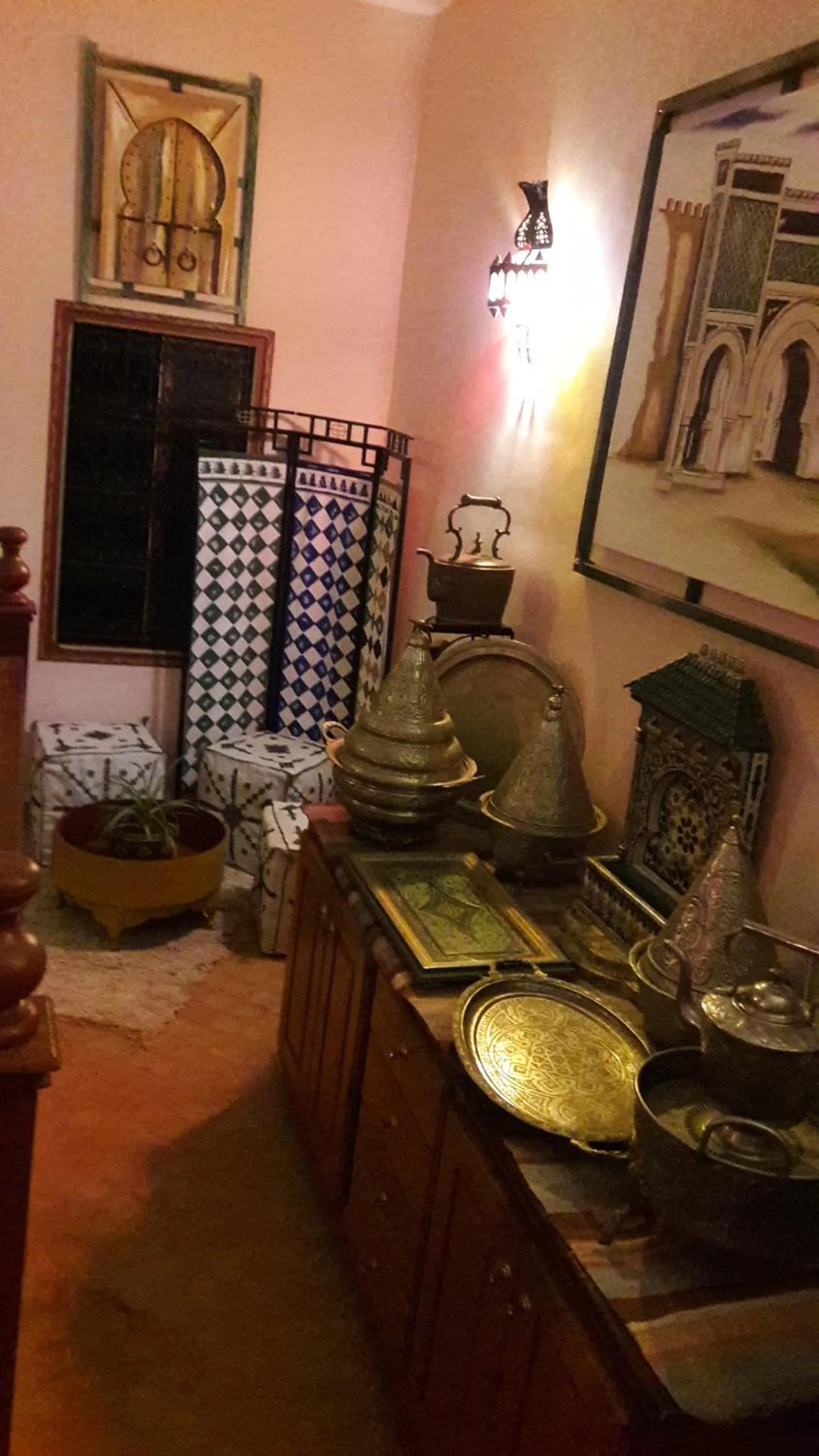 Inner courtyard view in Dar Pa Labzioui