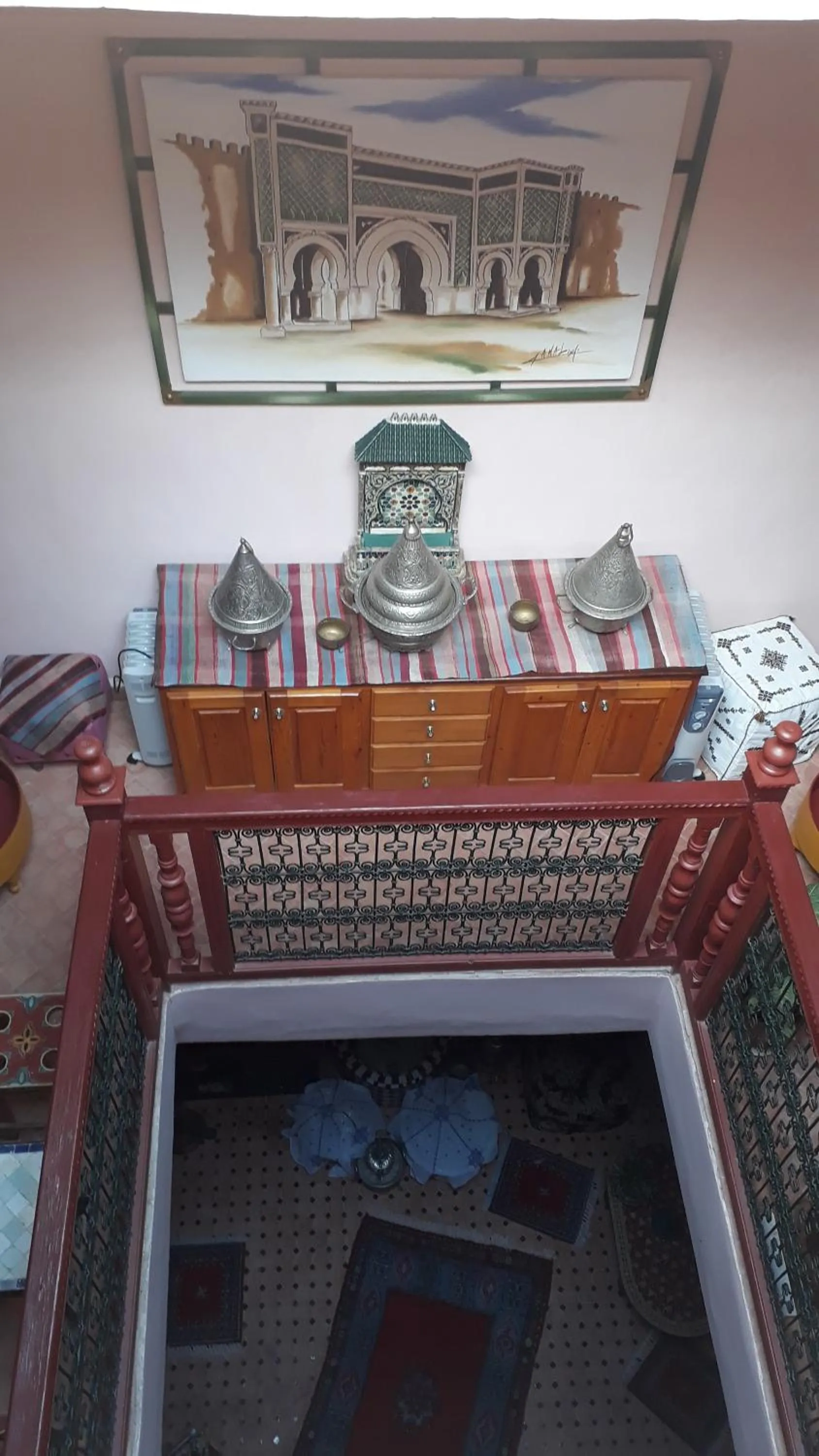 Inner courtyard view in Dar Pa Labzioui