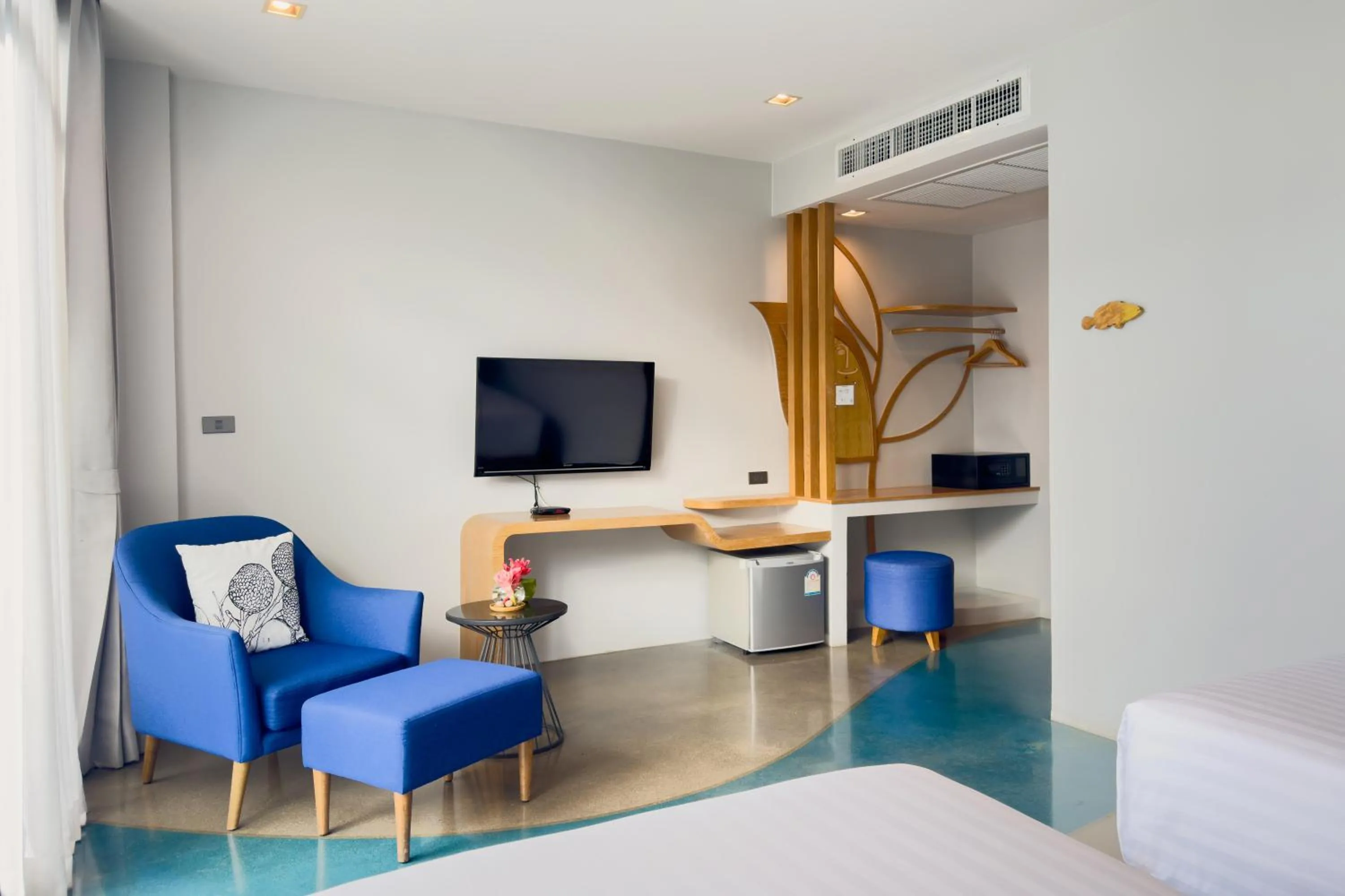 Bedroom in Na Tree Tara Riverside Resort Amphawa Damnoensaduak