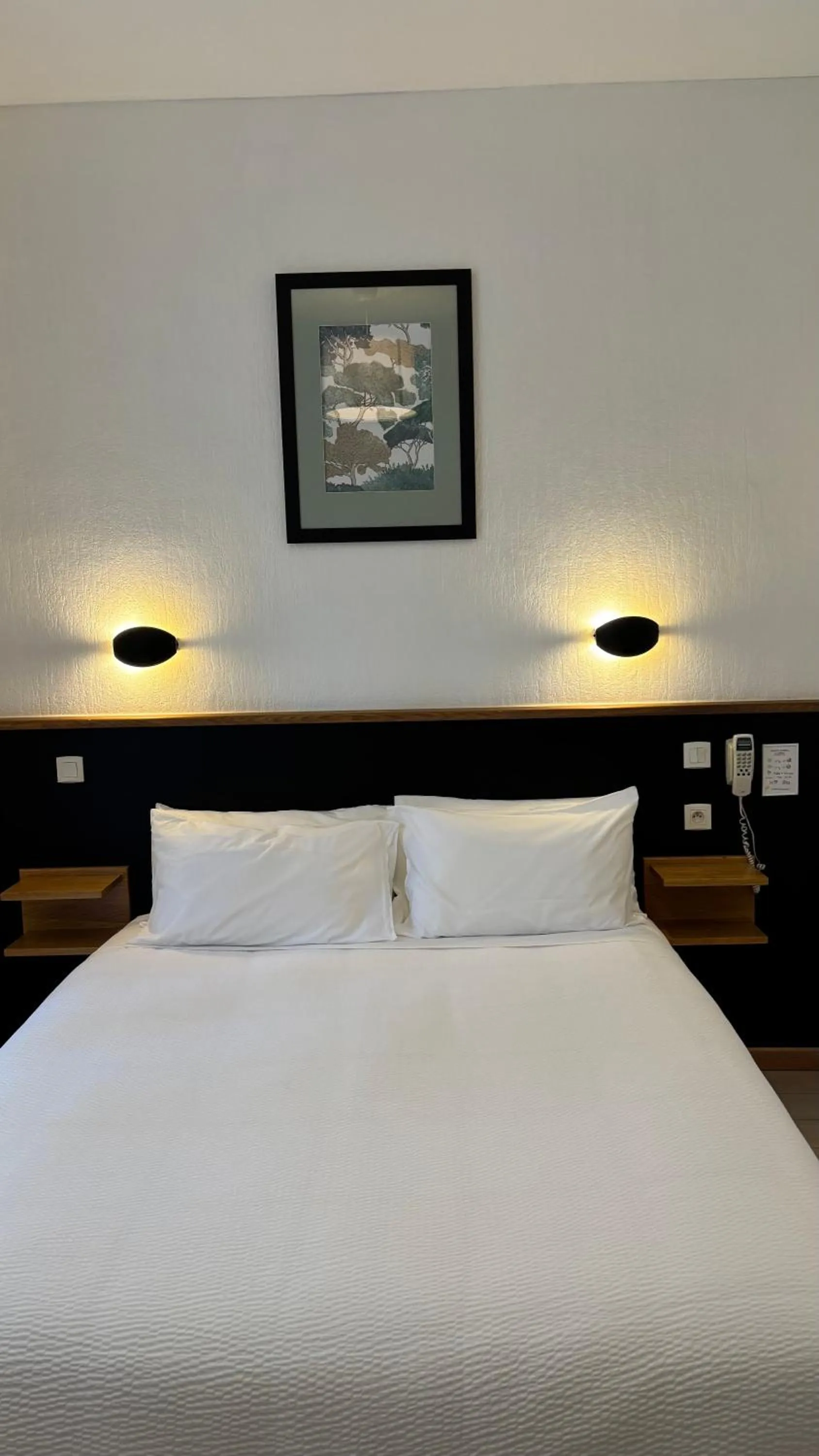 Bed in Logis Hôtel Restaurant Grand Hôtel de Lyon