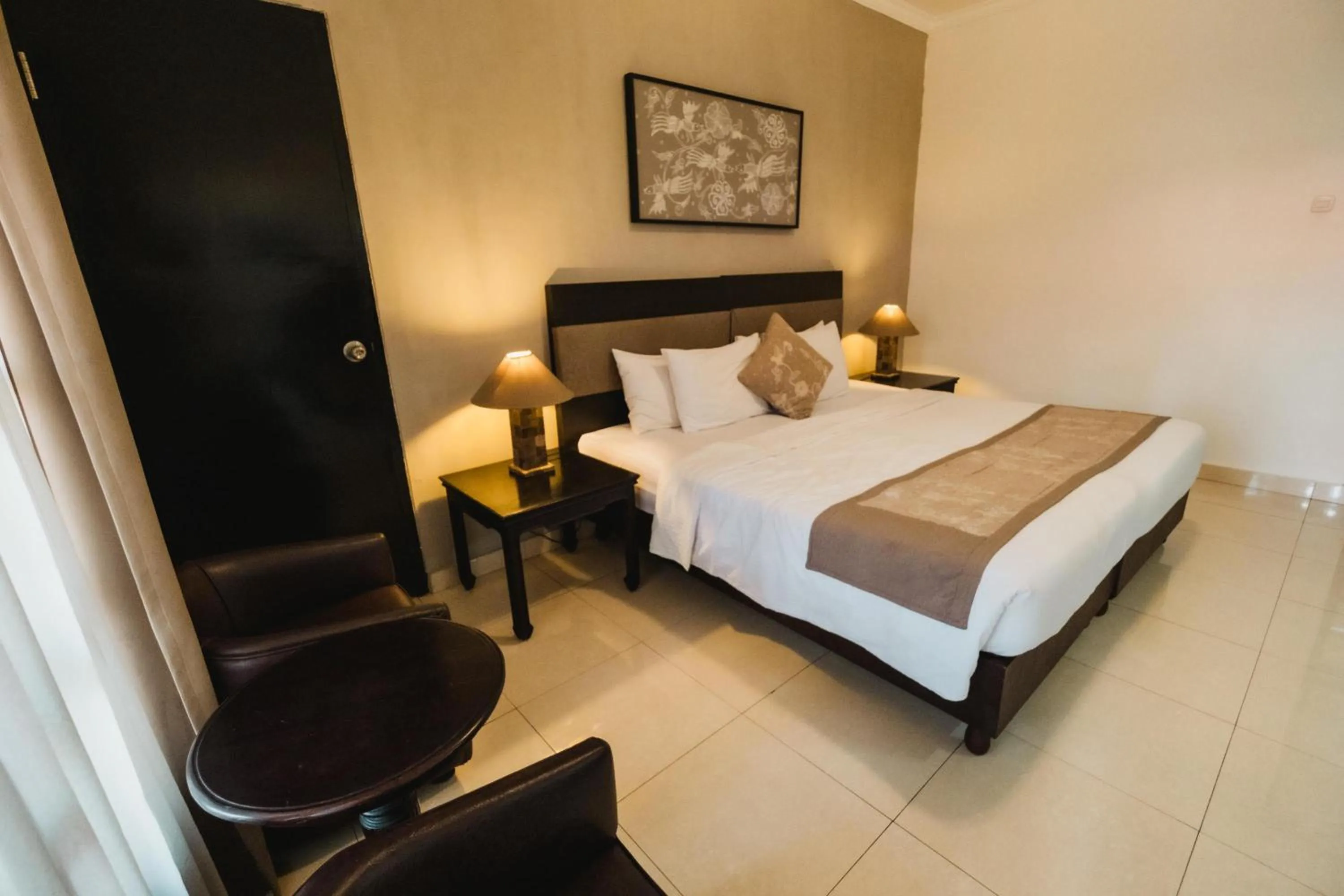 Bed in Sarinande Hotel