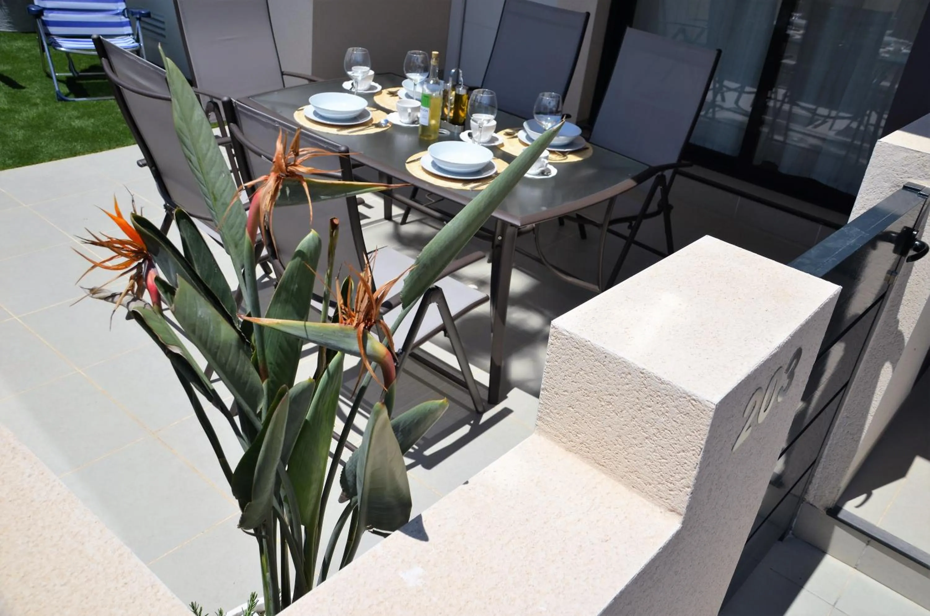 Balcony/Terrace in Higuericas Beach Apartment
