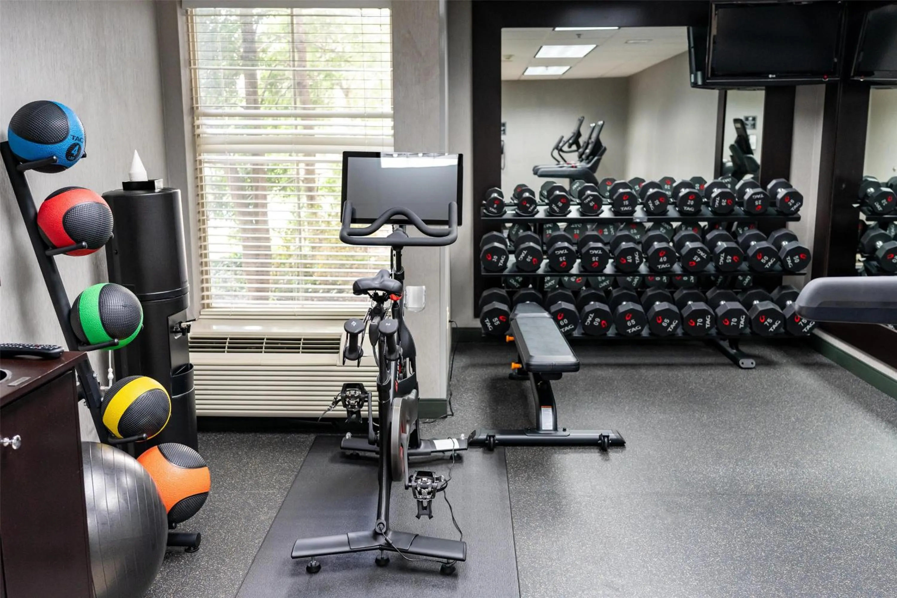 Fitness centre/facilities in Hampton Inn & Suites Leesburg