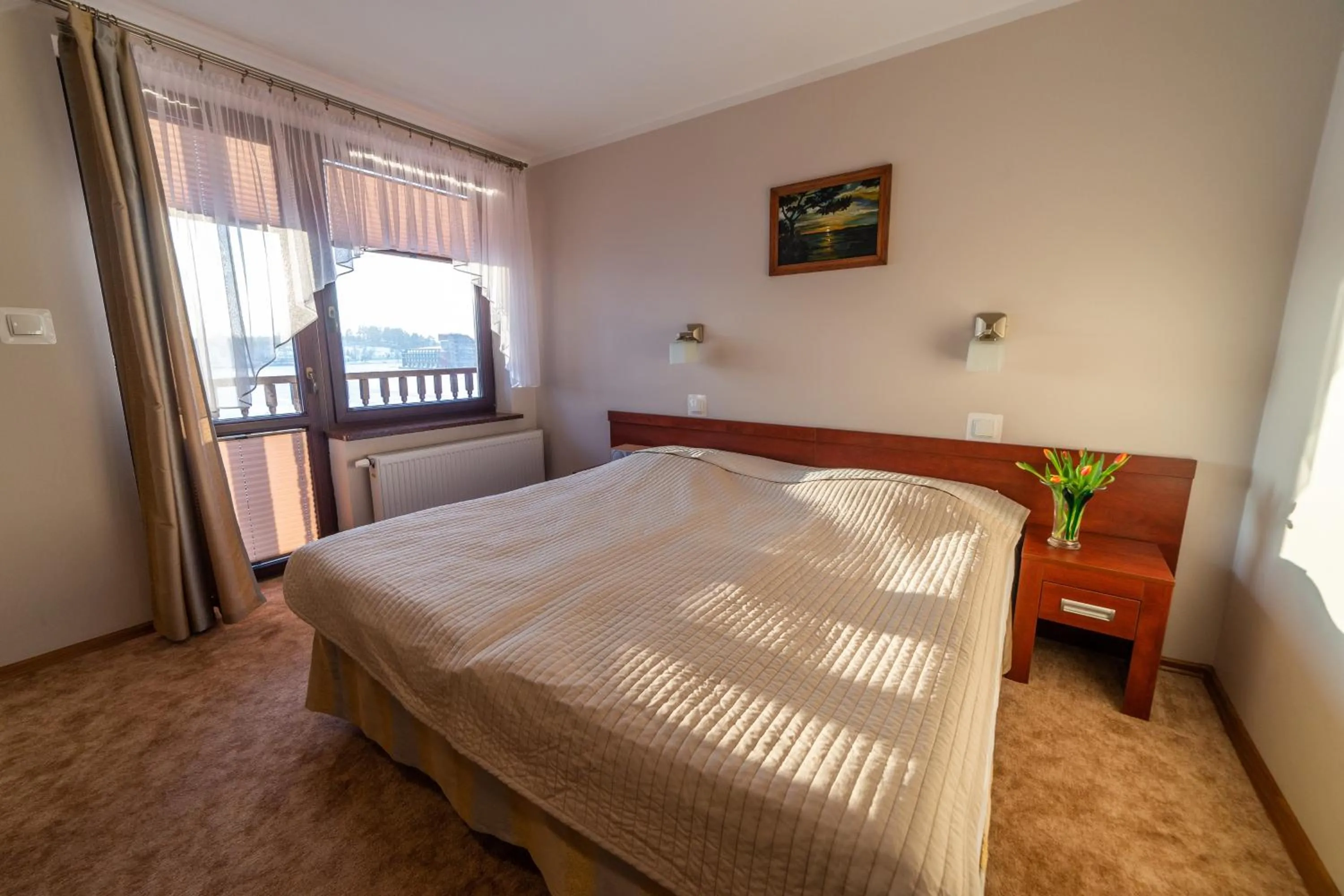 Bed in Pensjonat Mikołajki
