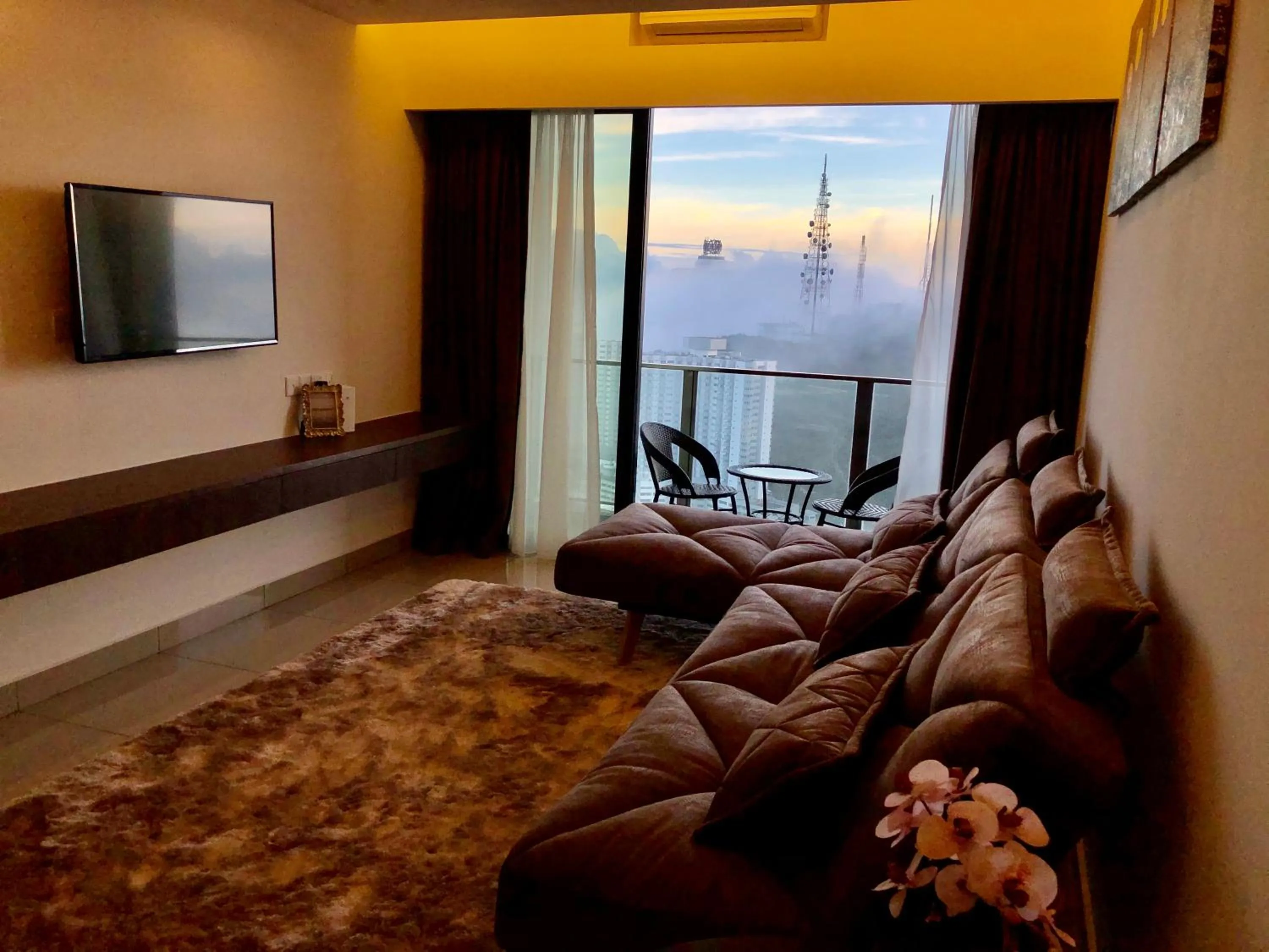 Living room in Sky D'Mont Suites