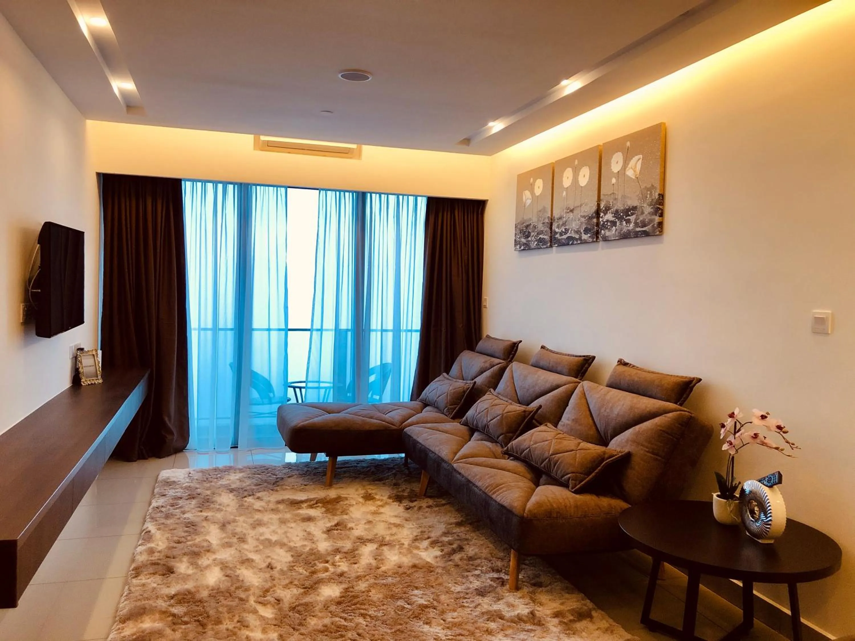 Living room in Sky D'Mont Suites