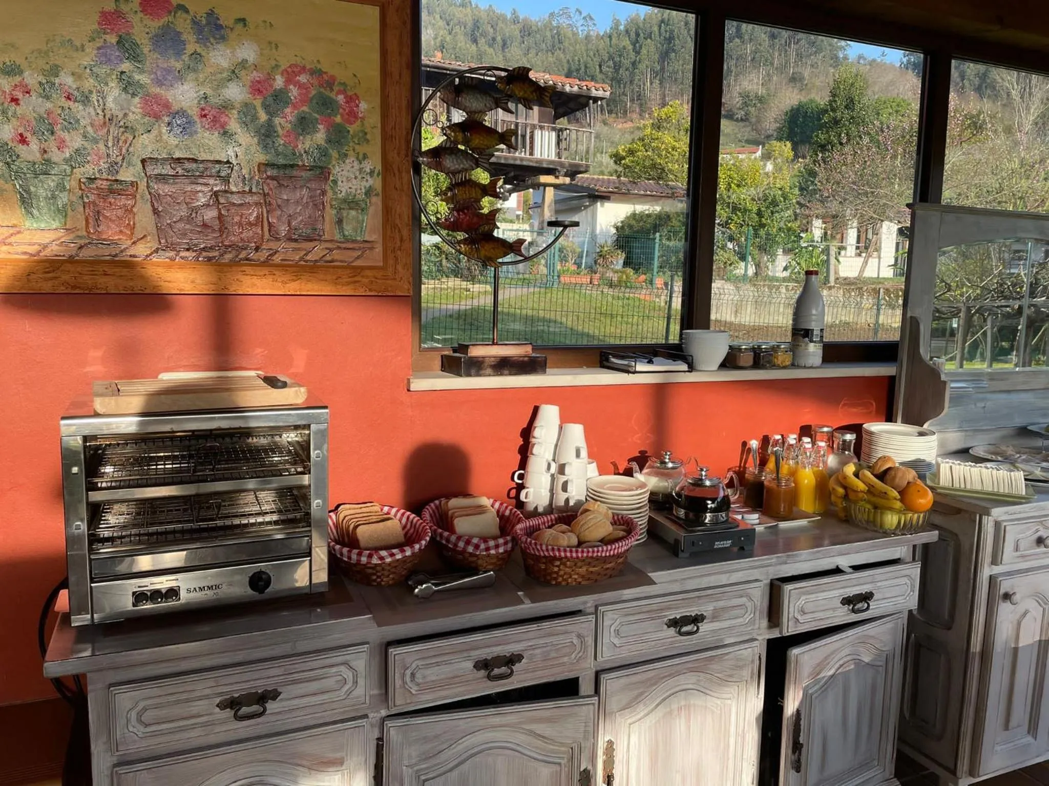 Buffet breakfast in Hotel Rural Alavera