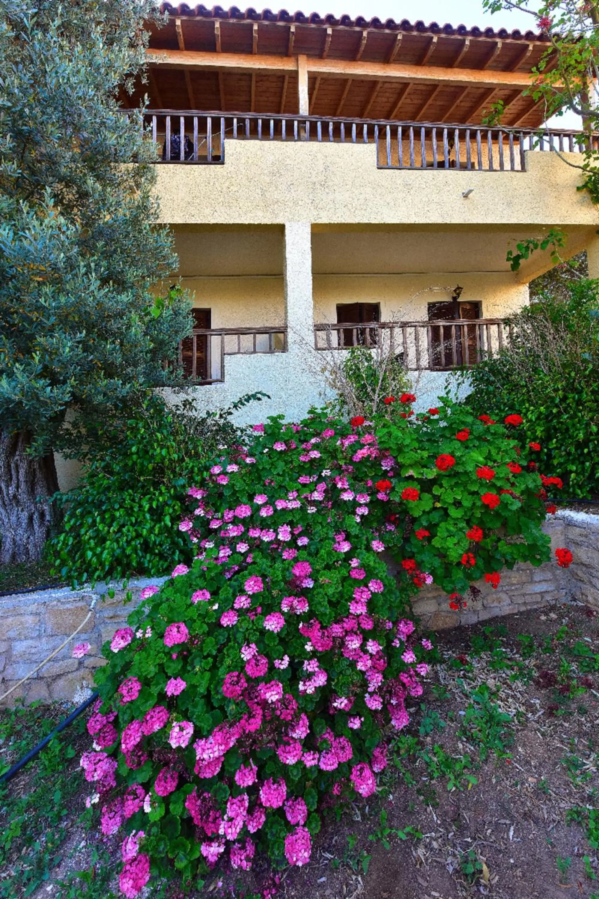 Patio in Limnionas Bay Village Hotel