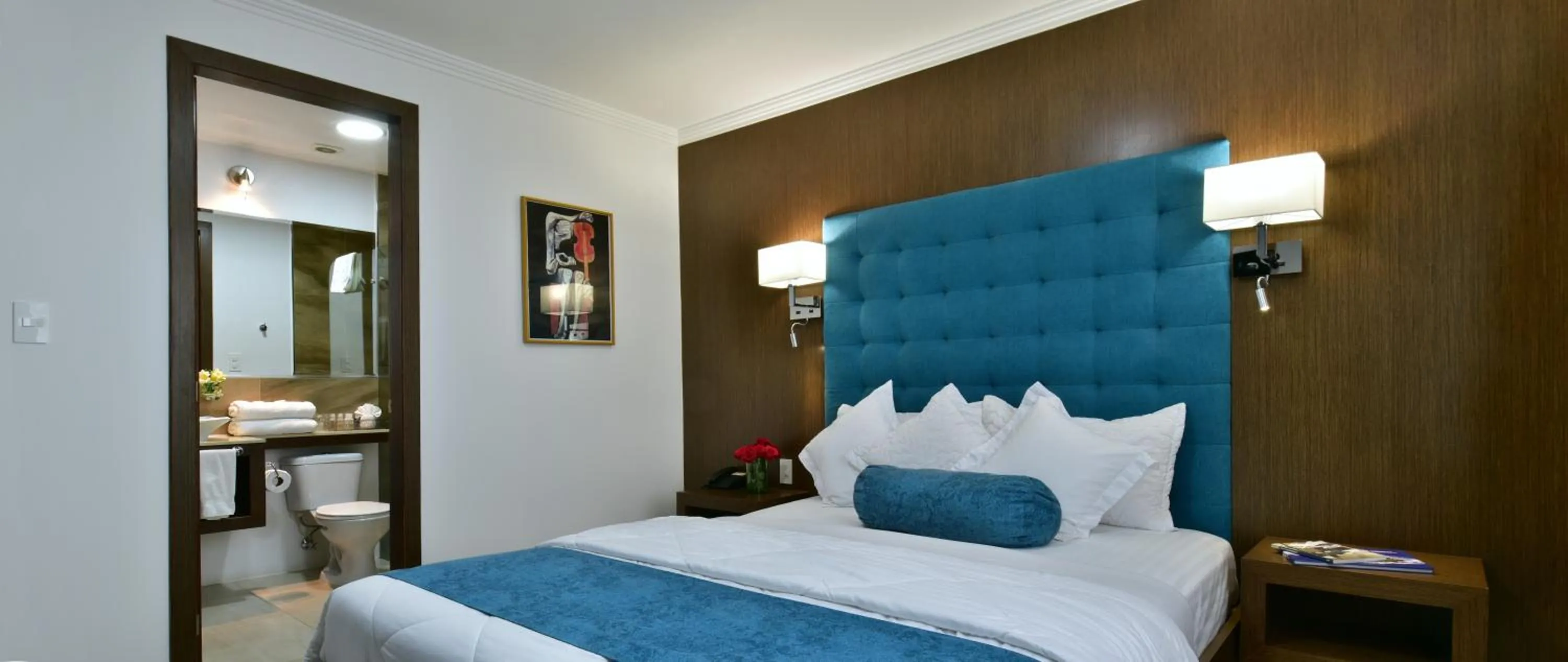 Bed in Hotel Gran Mariscal Quito