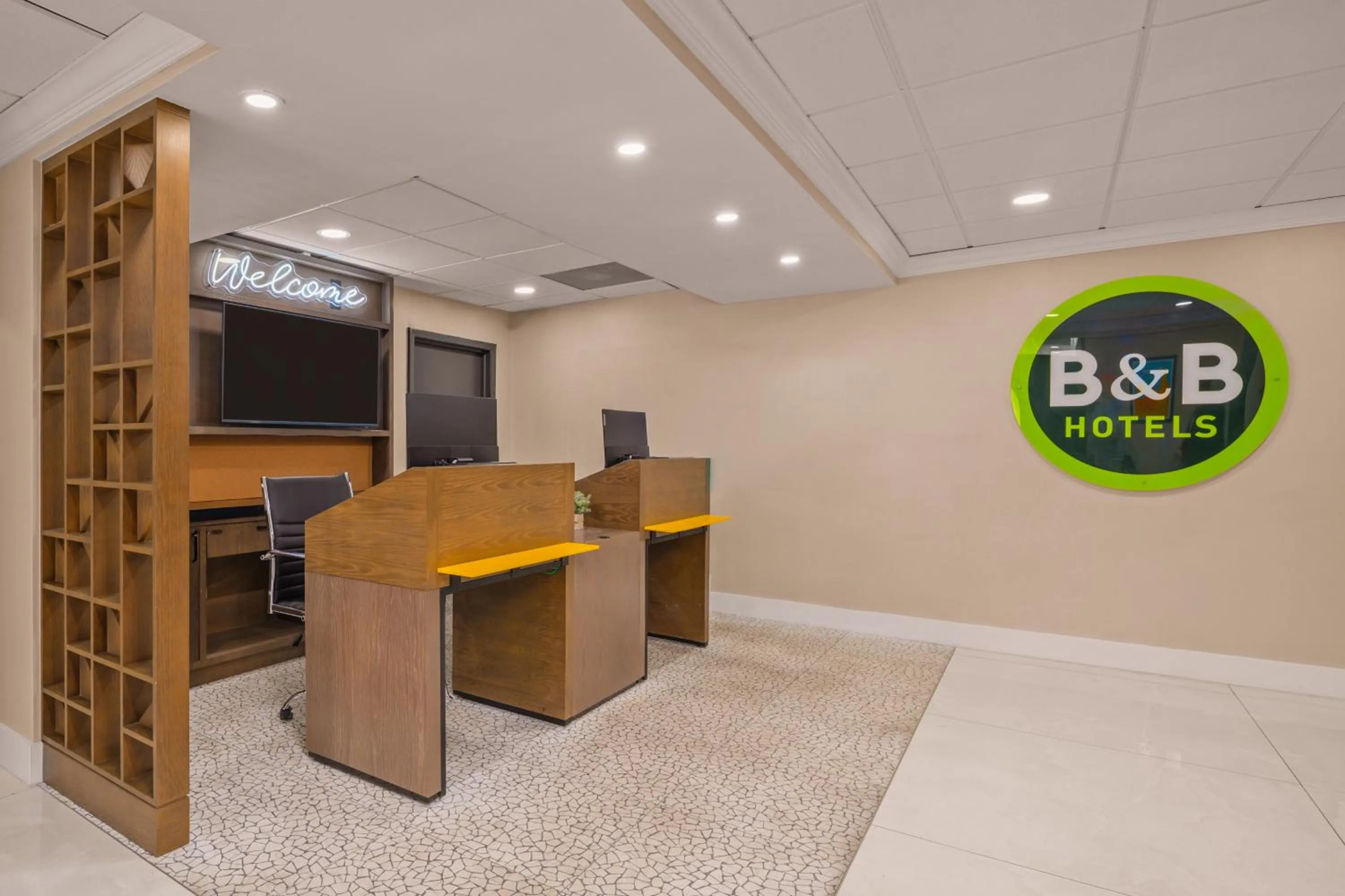 Lobby or reception in B&B Hotel Miami Airport