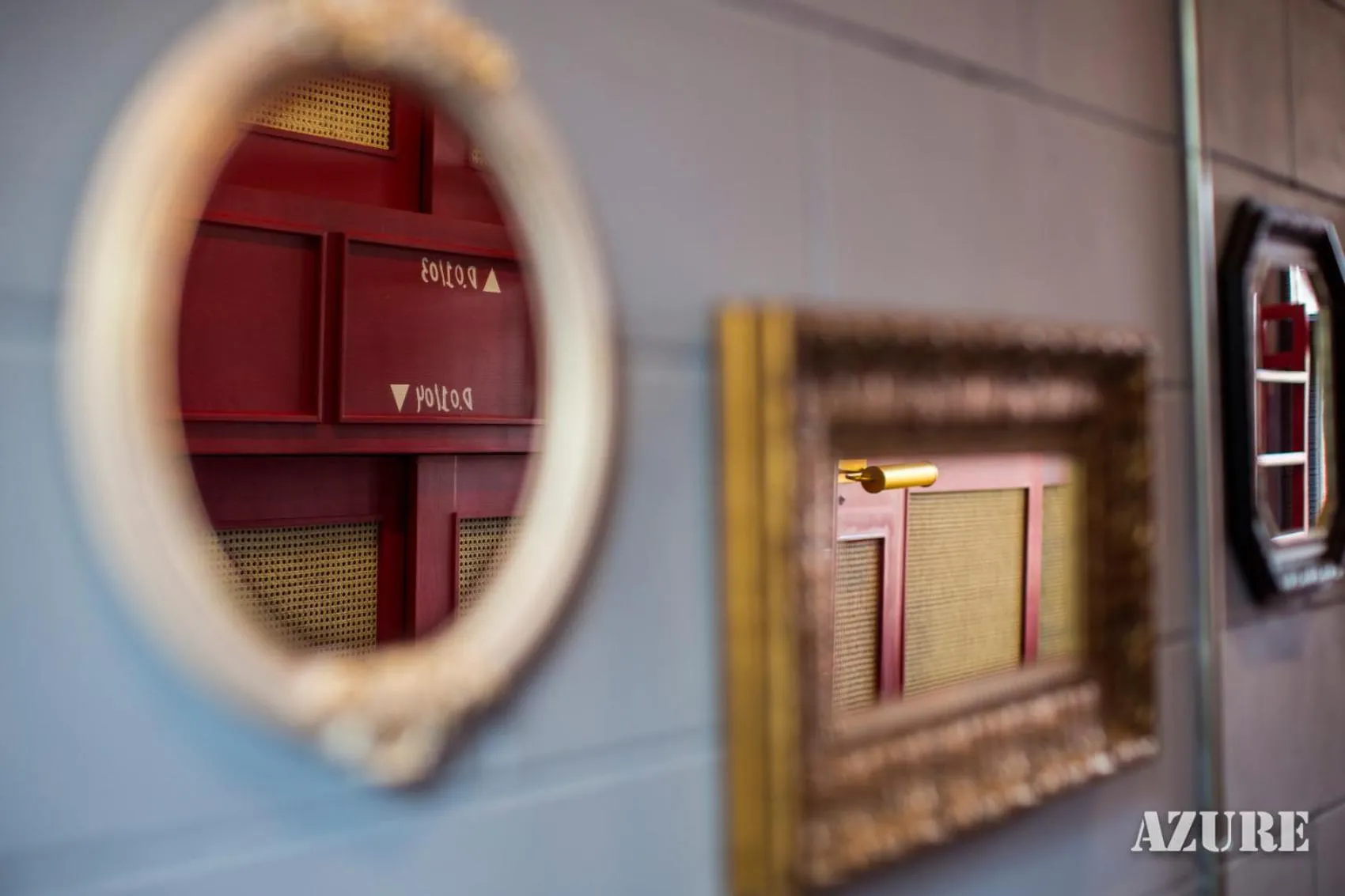 Decorative detail in Azure Hostel Bangkok