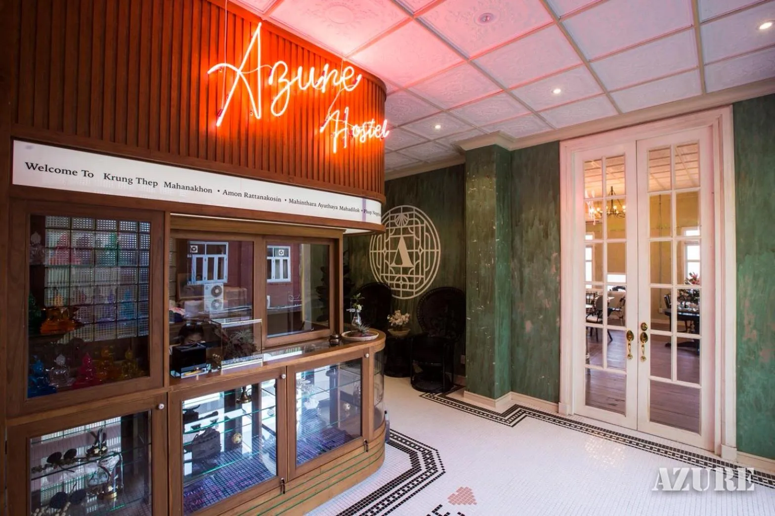 Lobby or reception in Azure Hostel Bangkok