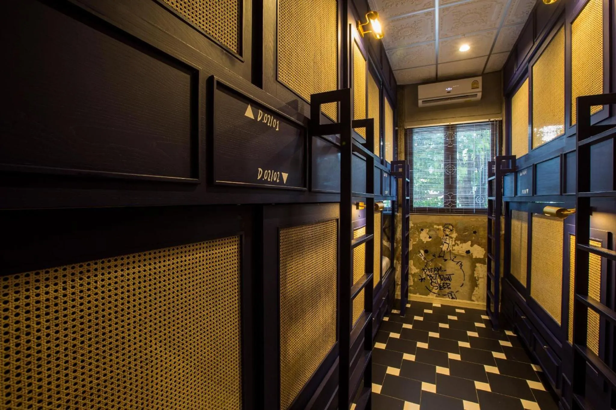 Bed in Azure Hostel Bangkok