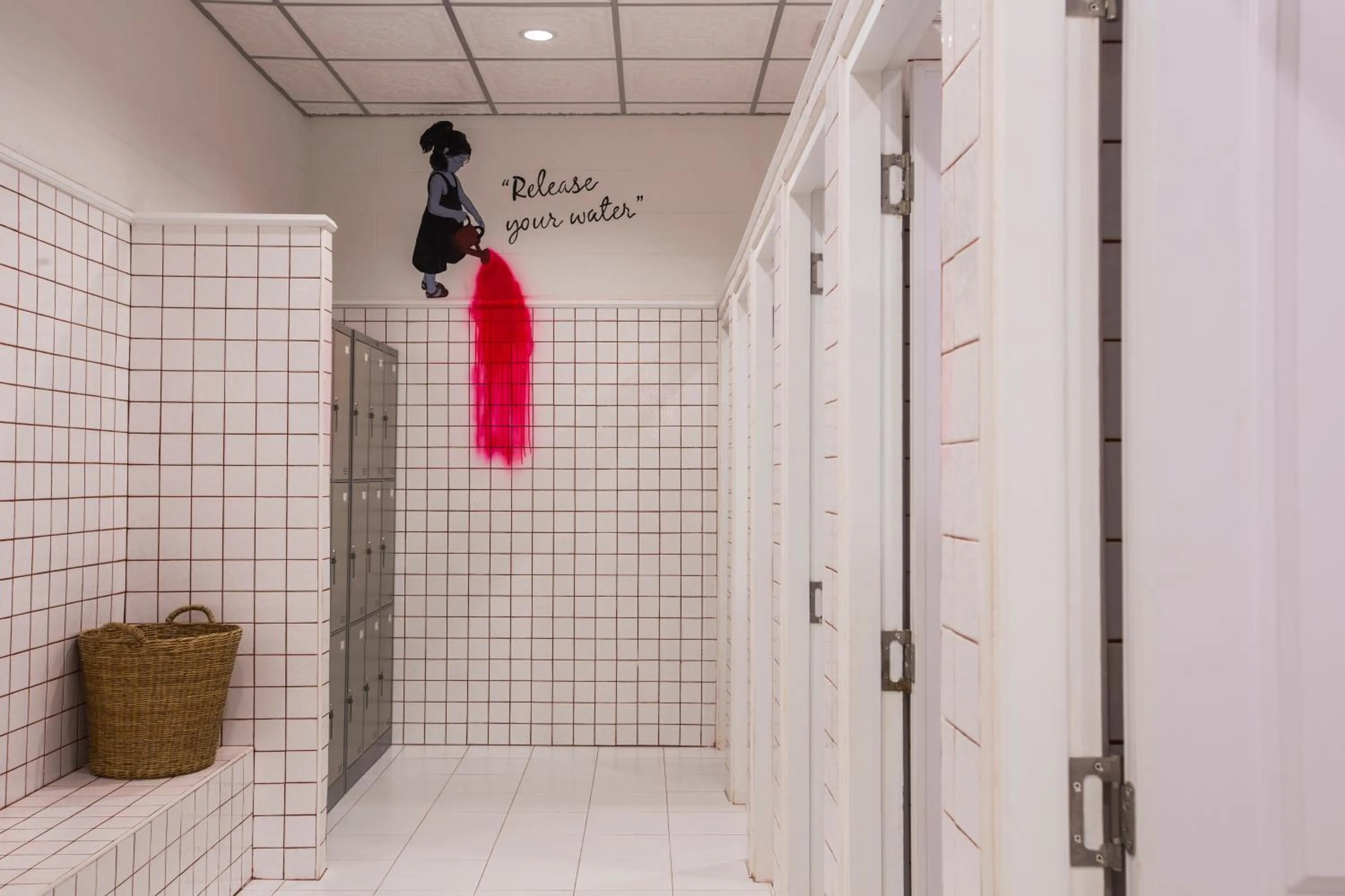 Shower in Azure Hostel Bangkok