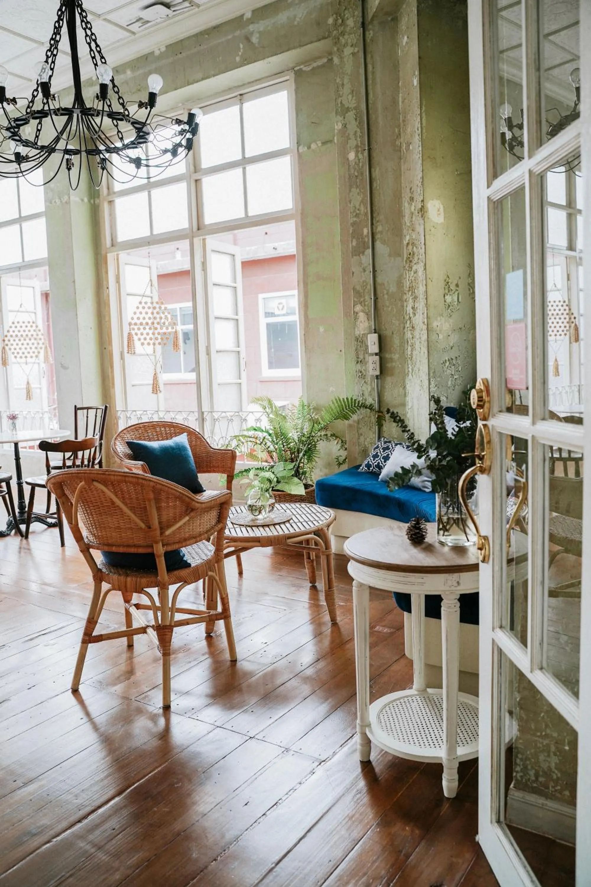 Patio in Azure Hostel Bangkok