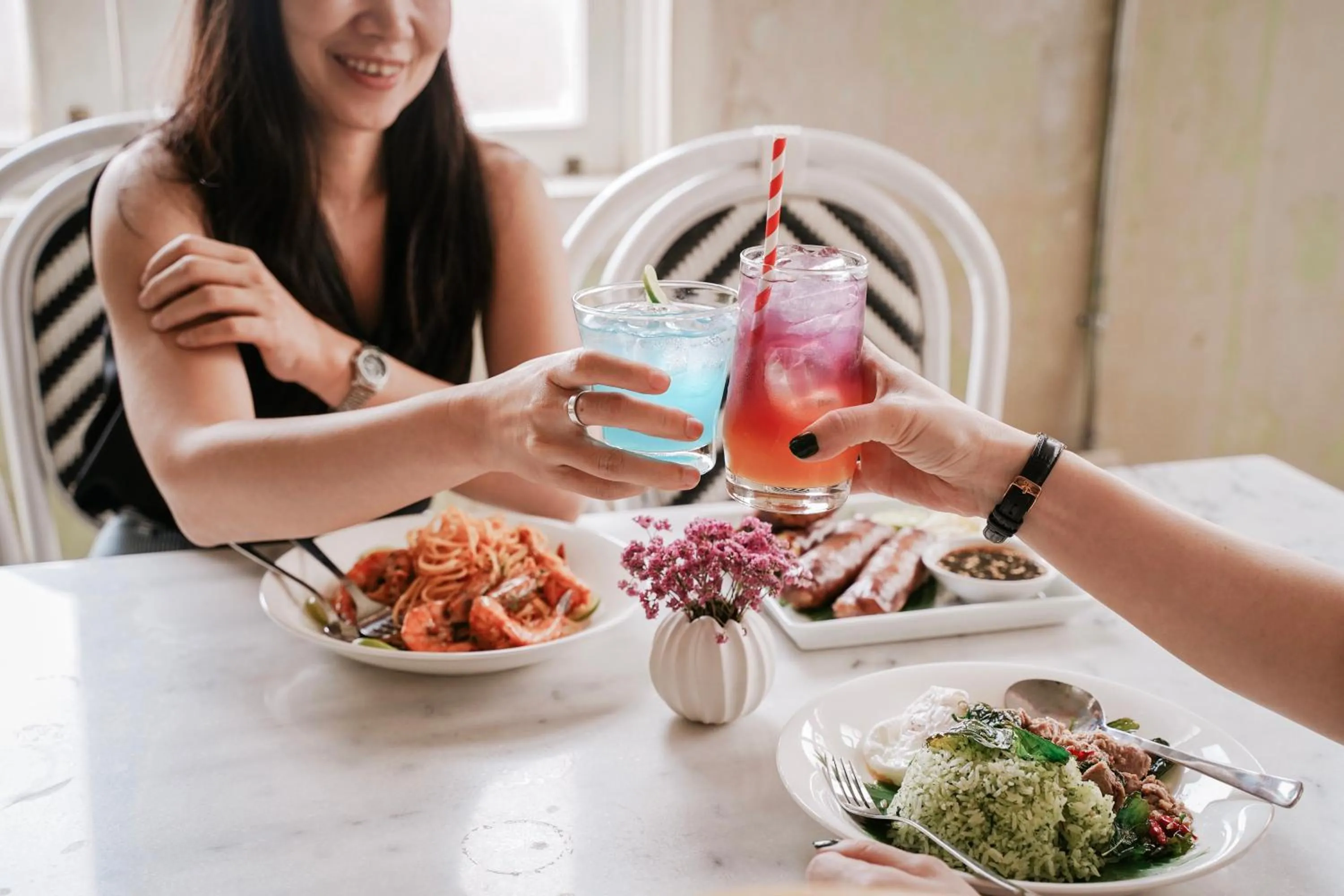 Decorative detail in Azure Hostel Bangkok