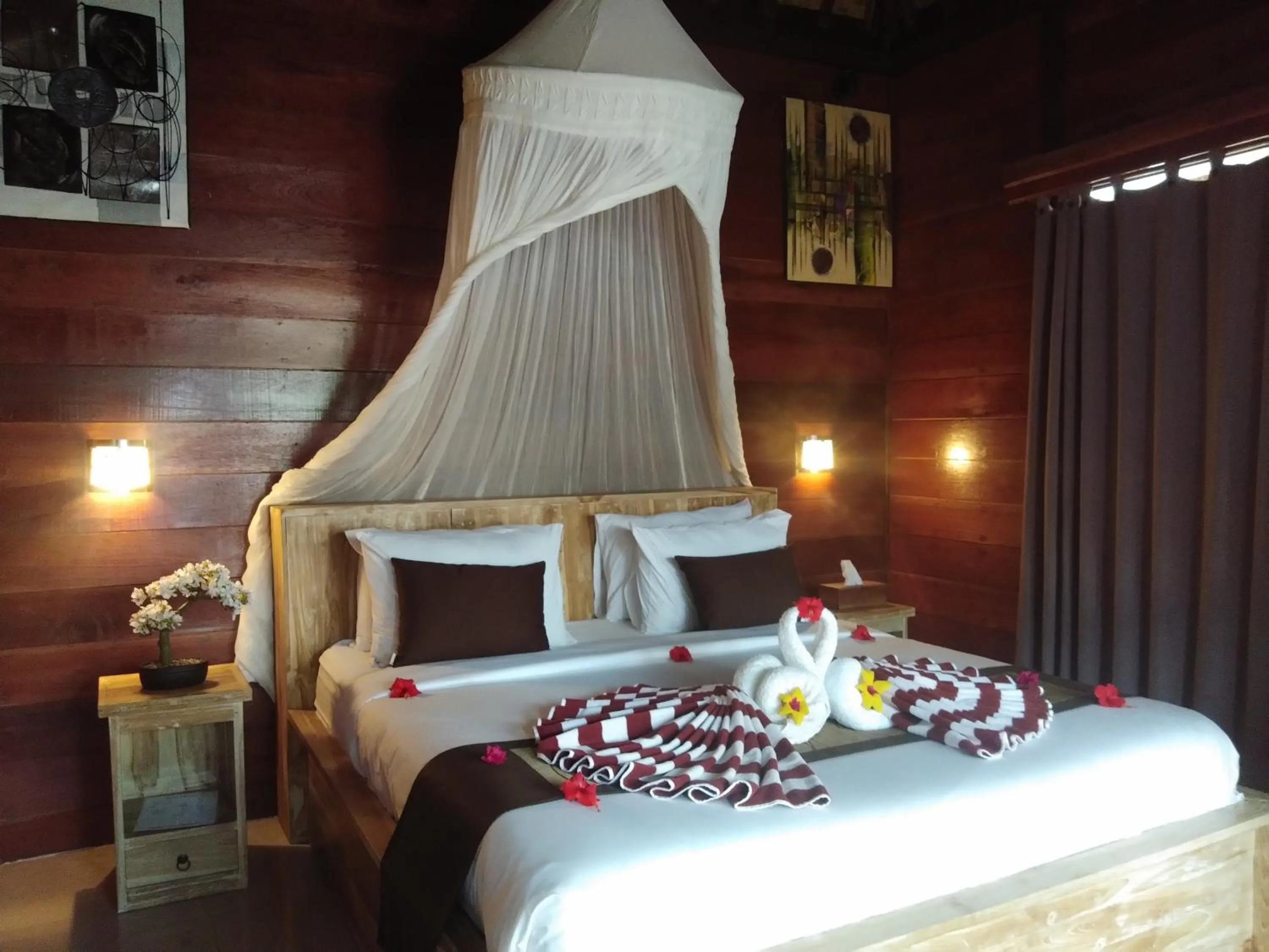Bed in Molah Gili Villa