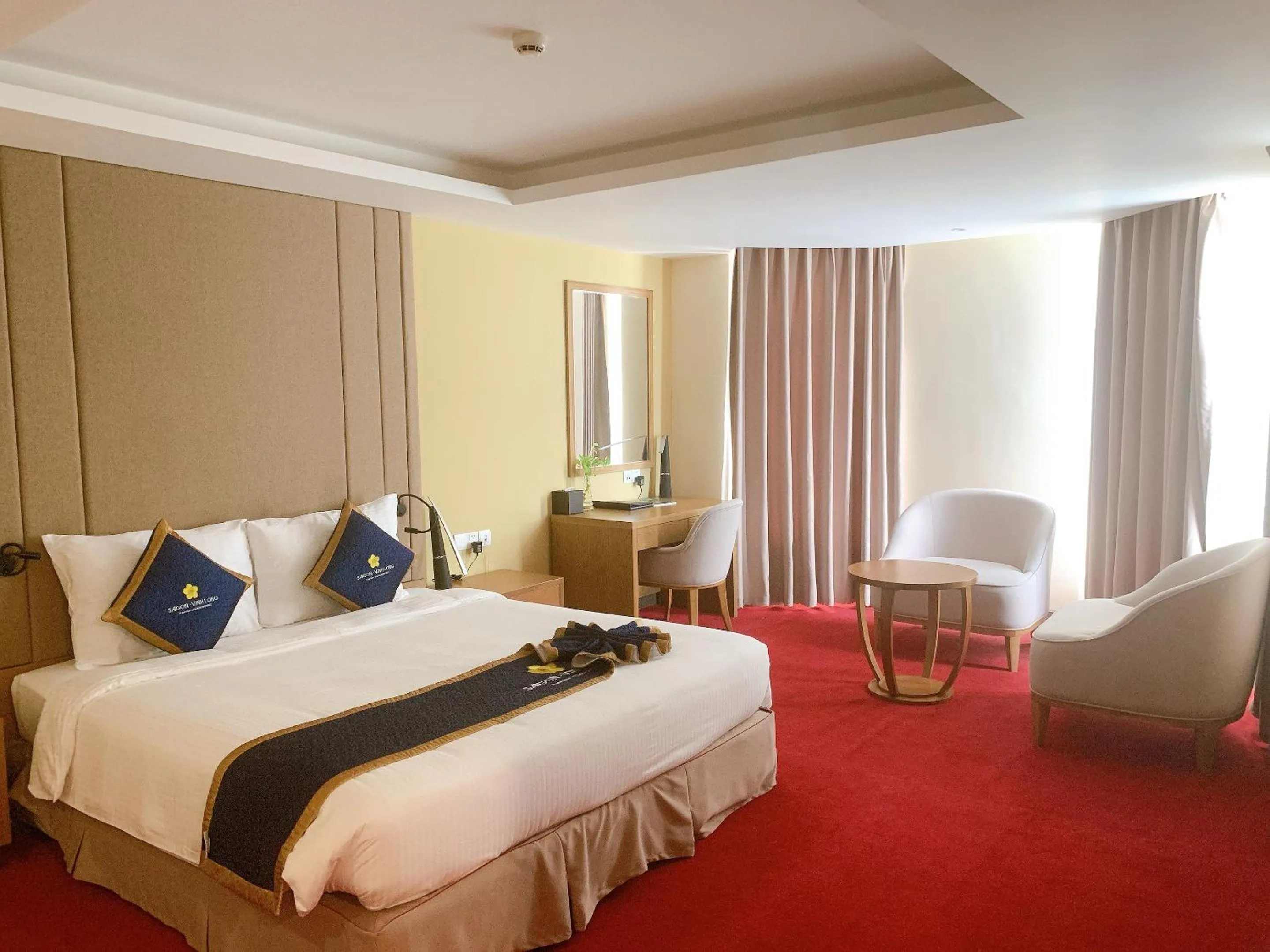 Bed in Khách sạn Sài Gòn Vĩnh Long