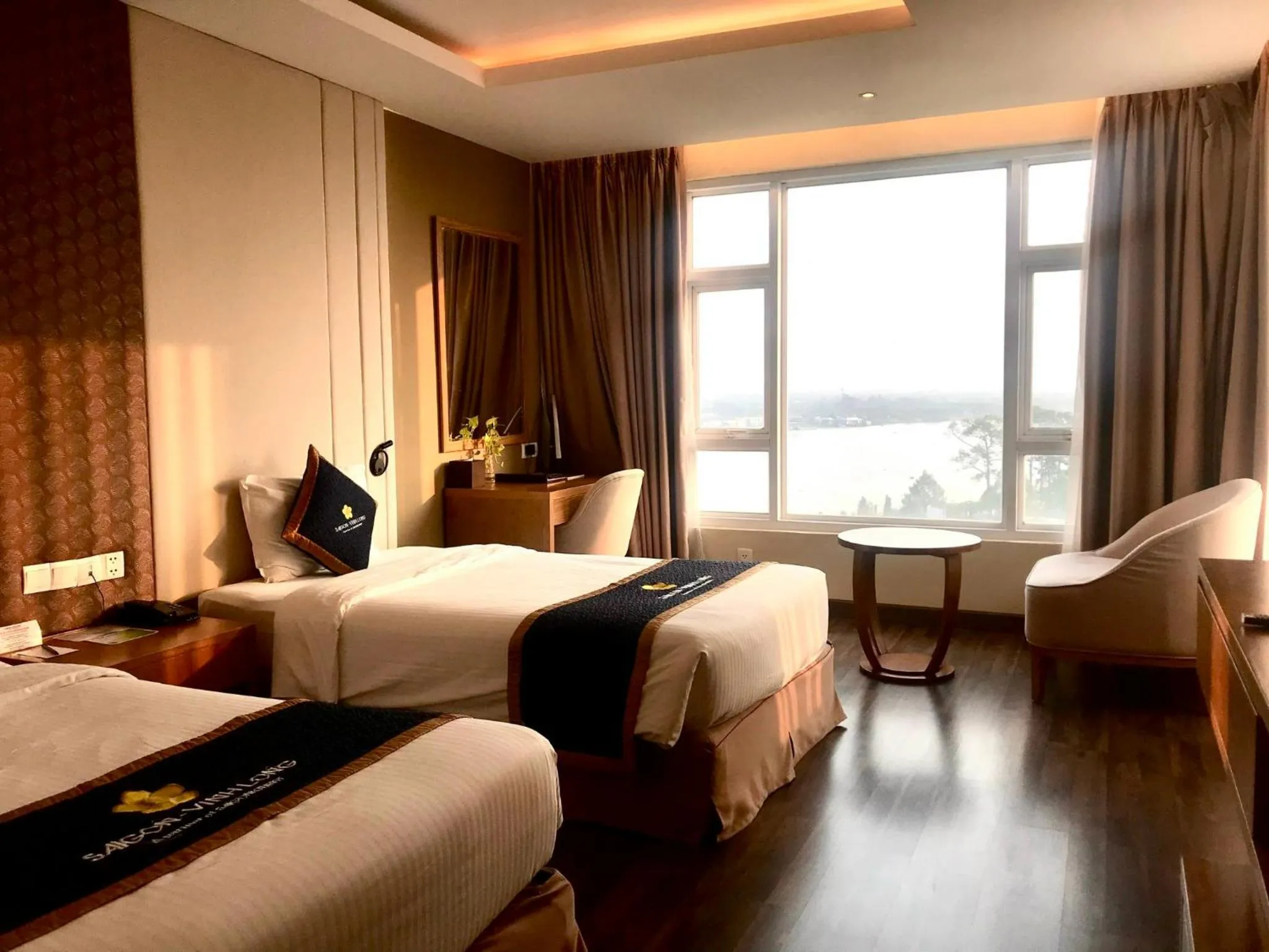 Bed in Khách sạn Sài Gòn Vĩnh Long