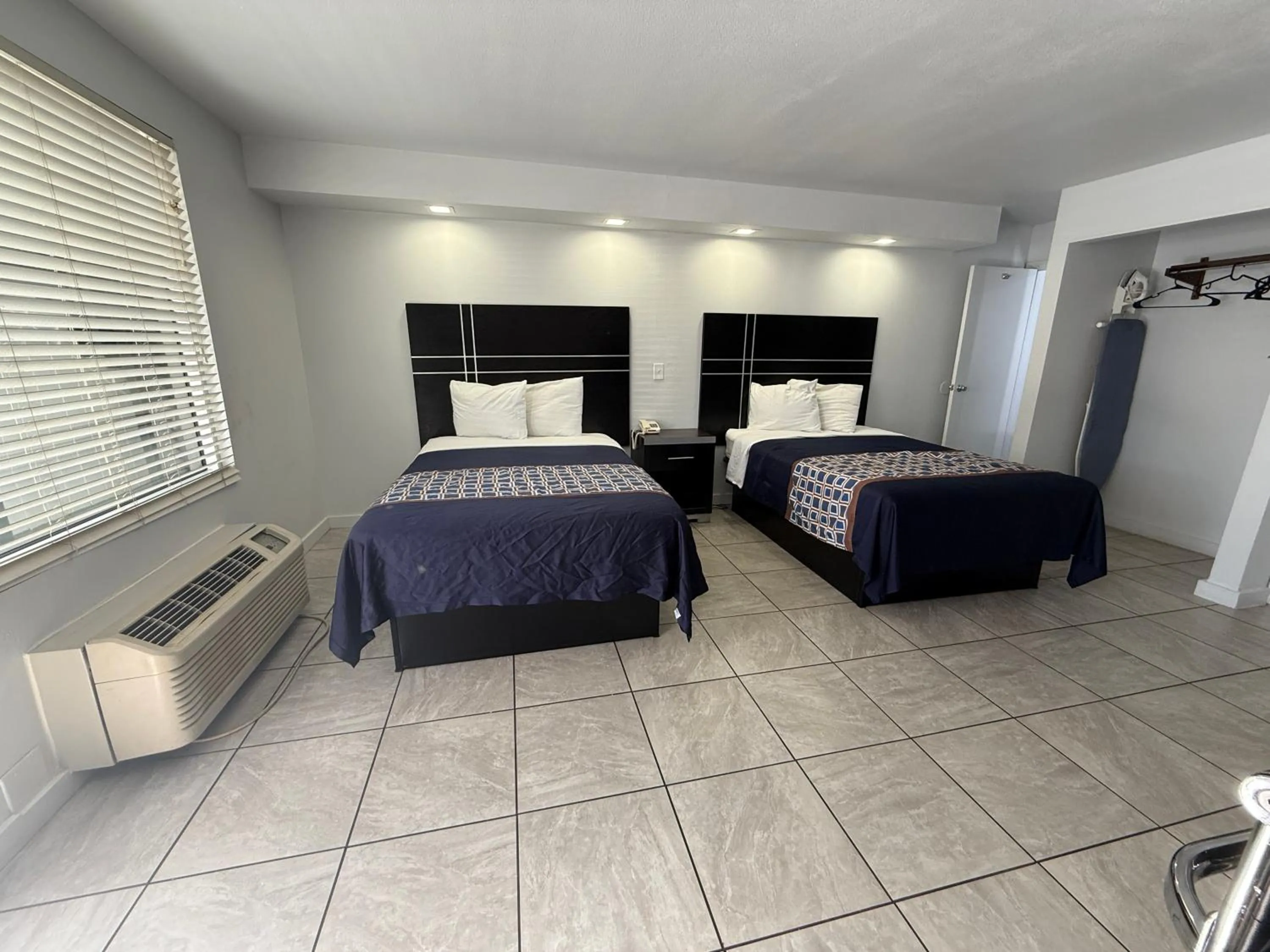 Bed in Blue Marlin Motel