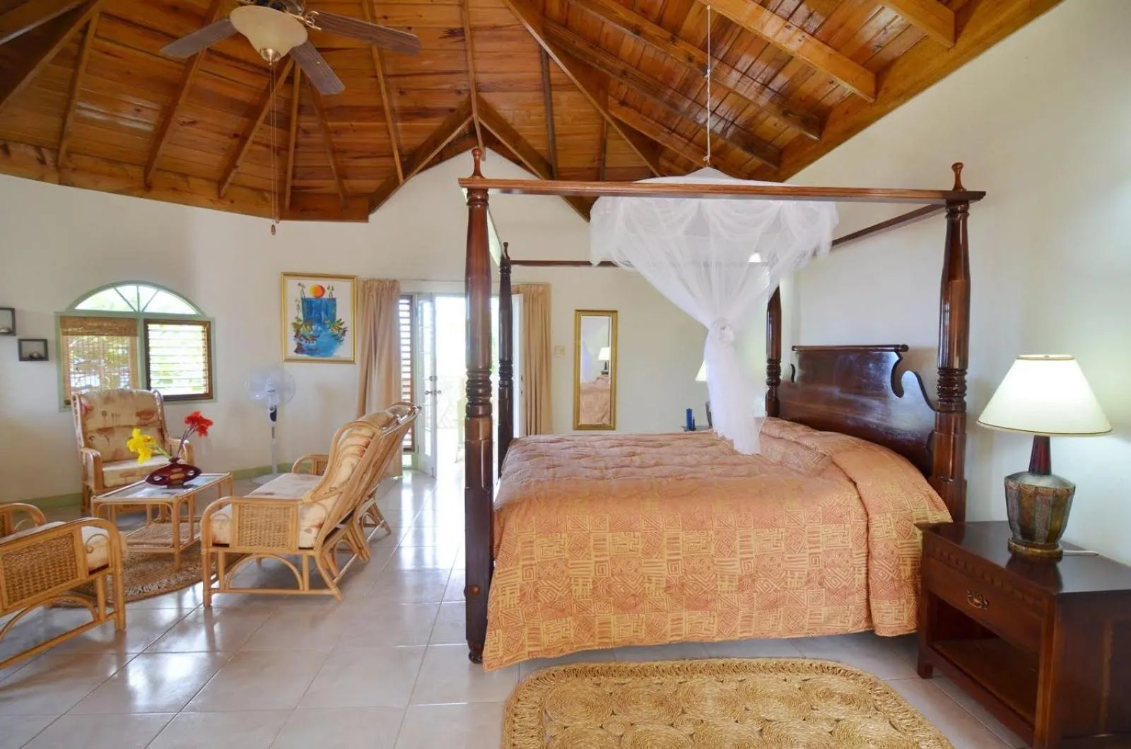 Bed in Pimento Lodge Resort