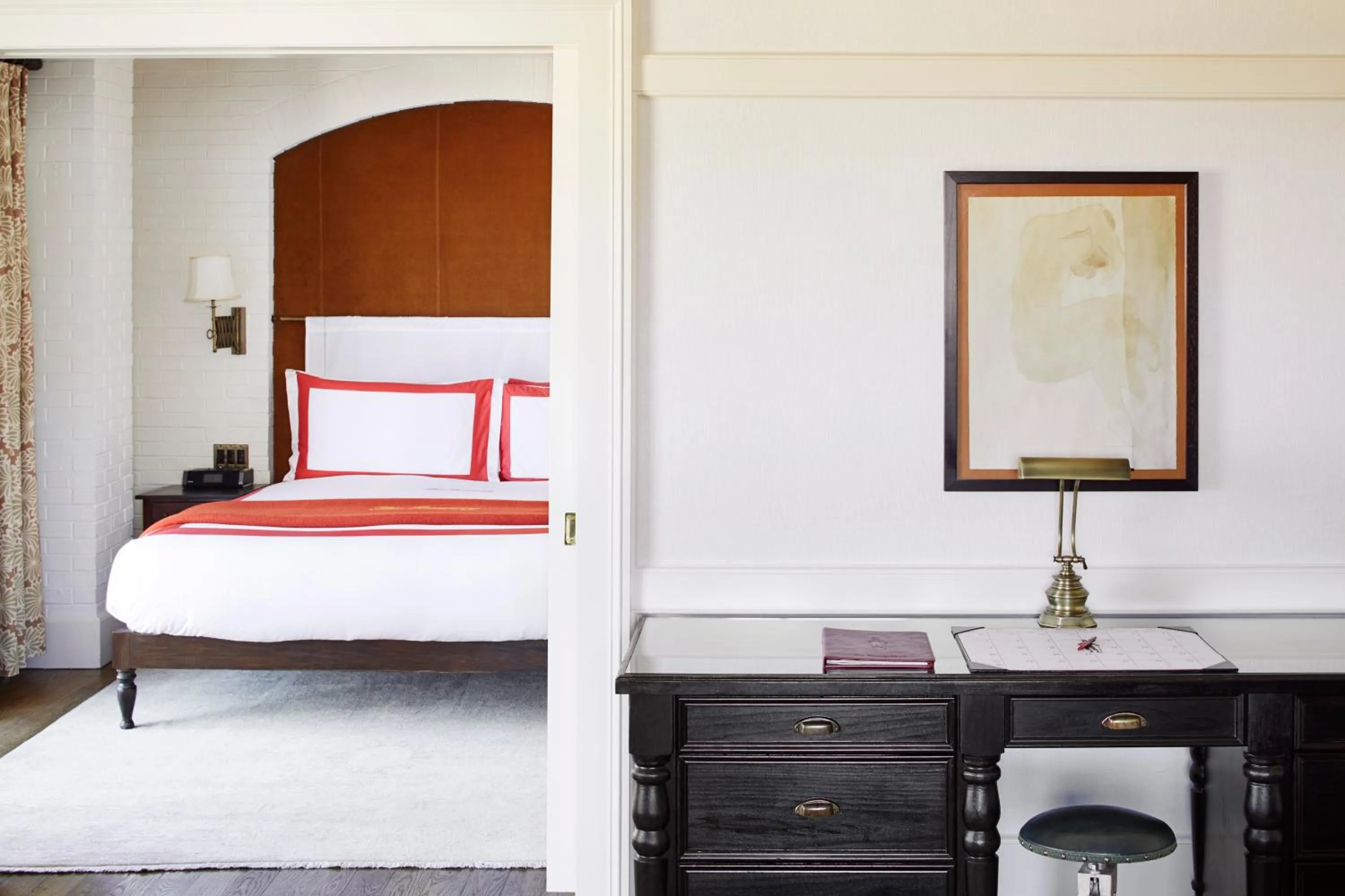 Bed in The Bowery Hotel