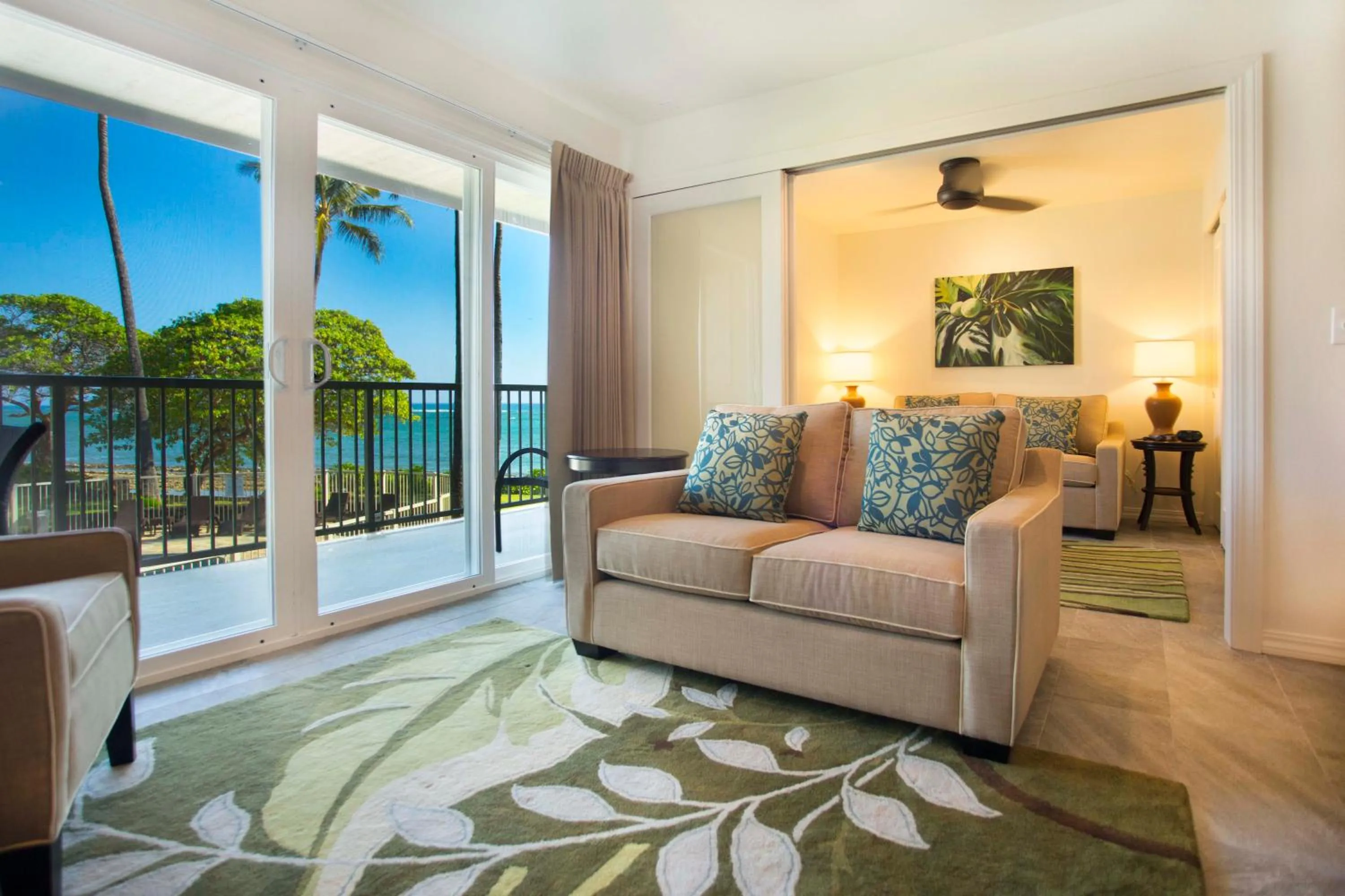 Living room in Castle Kauai Kailani