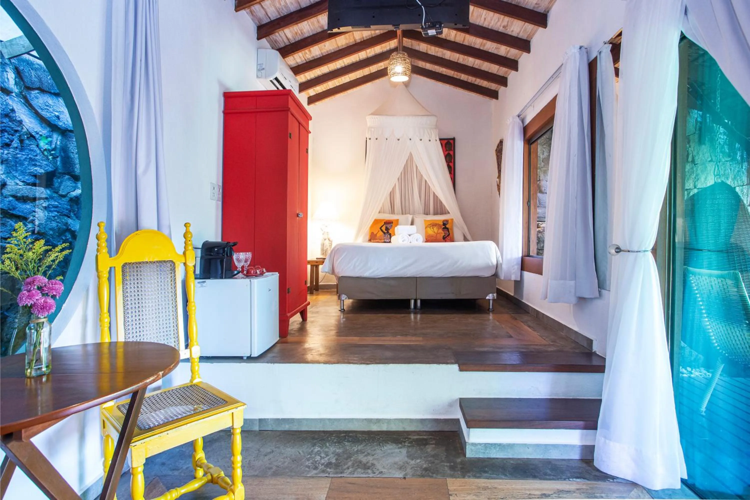 Bedroom, Bed in Hotel Vila Kebaya