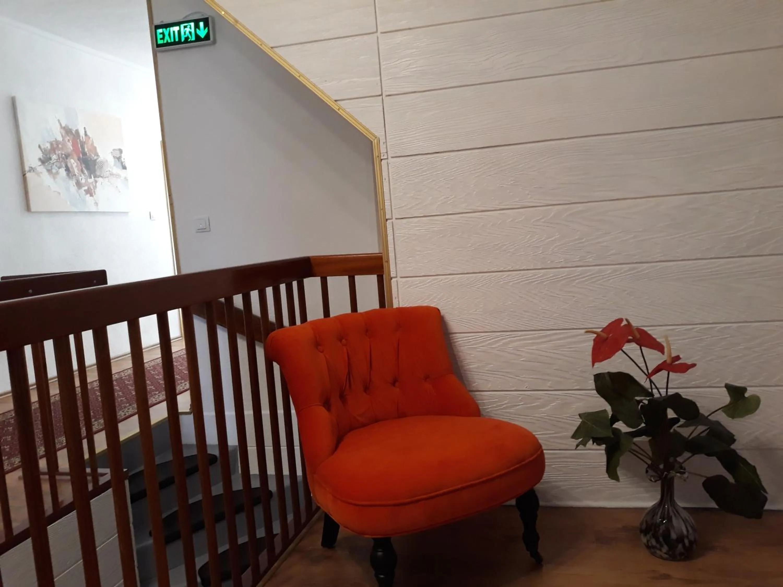 Seating area in Hotel Luca