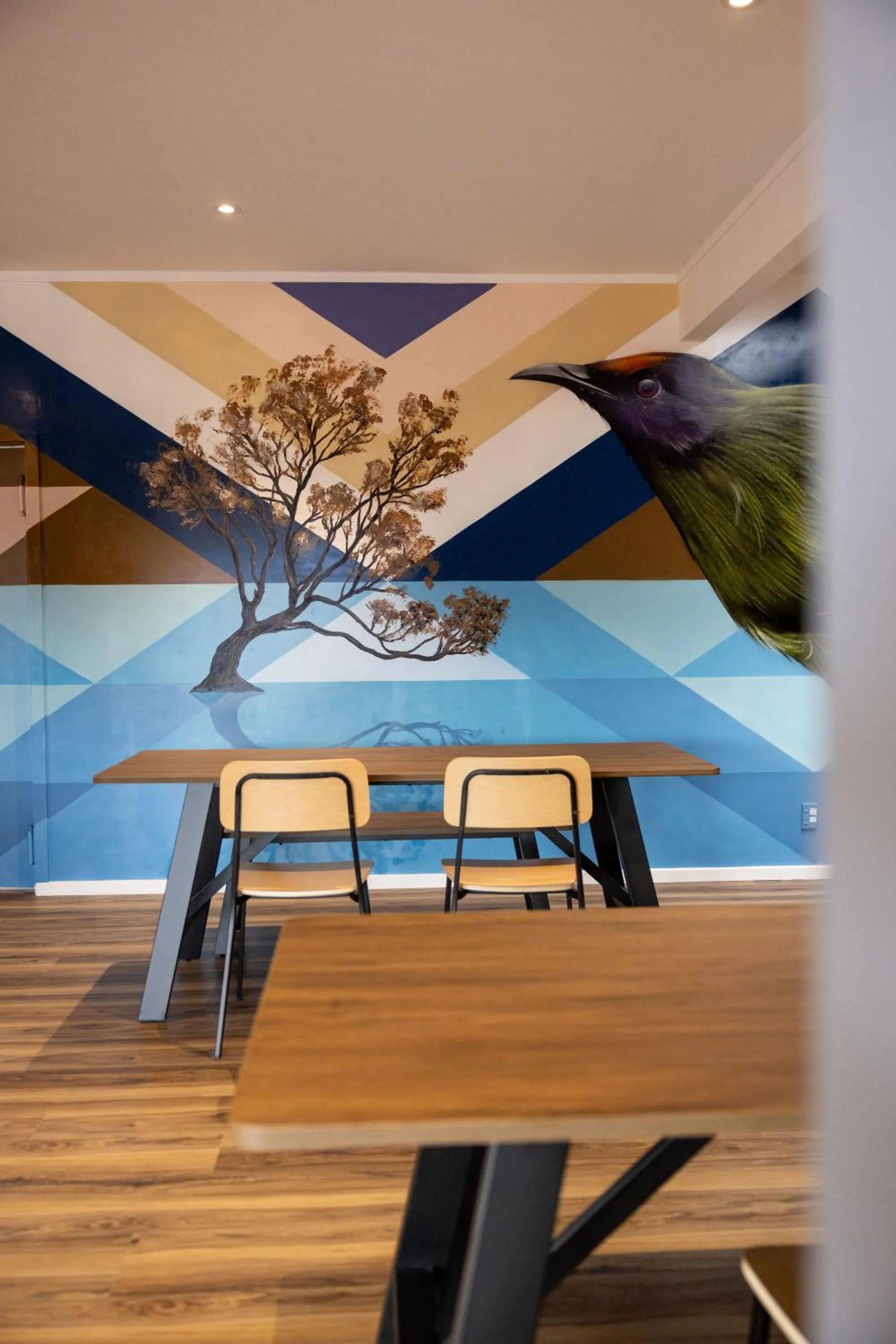 Decorative detail in Haka House Wanaka