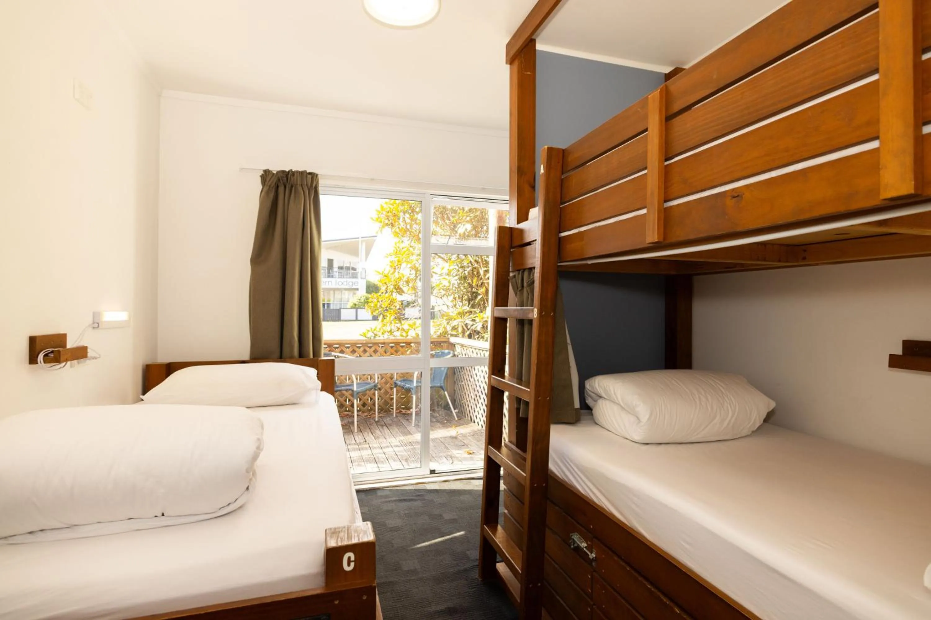 Bed in Haka House Taupo