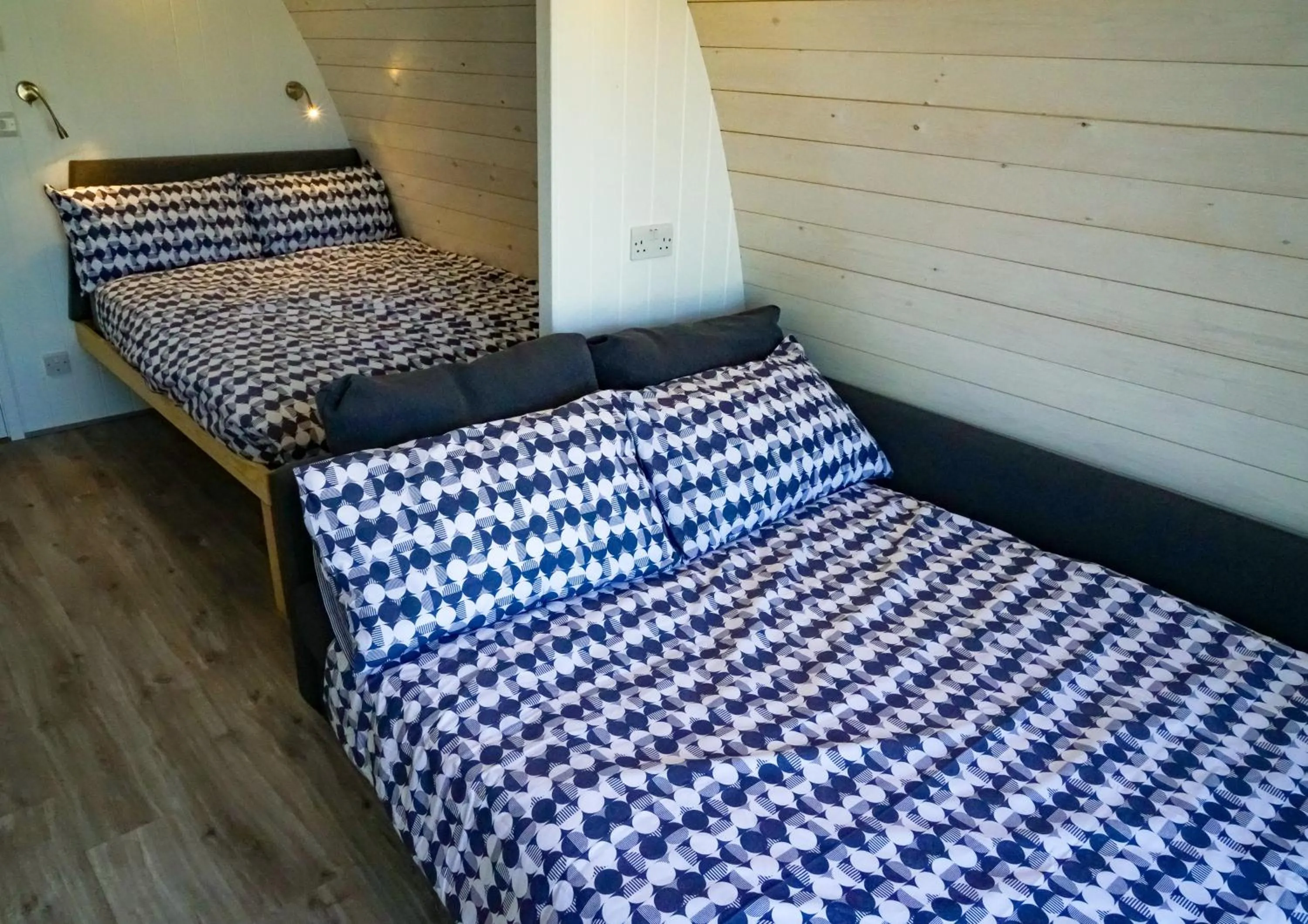 Living room, Bed in King's Lynn Caravan & Camping Park