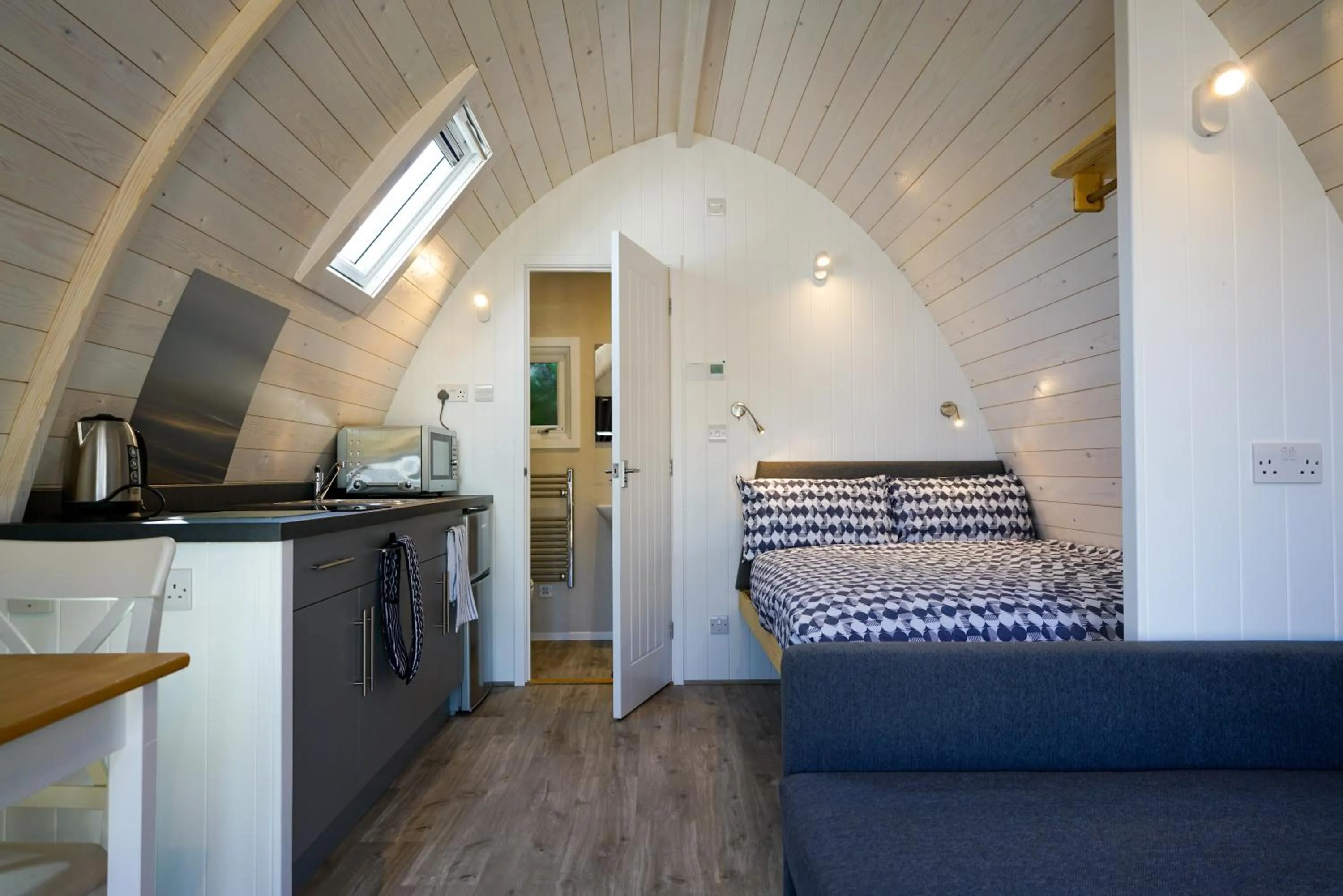 Living room, Bed in King's Lynn Caravan & Camping Park