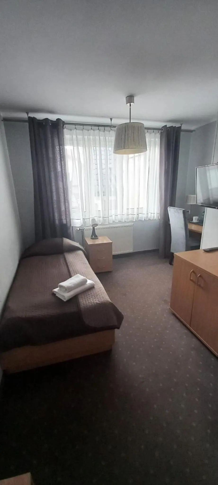 Bed in Hotel Dom Polonii